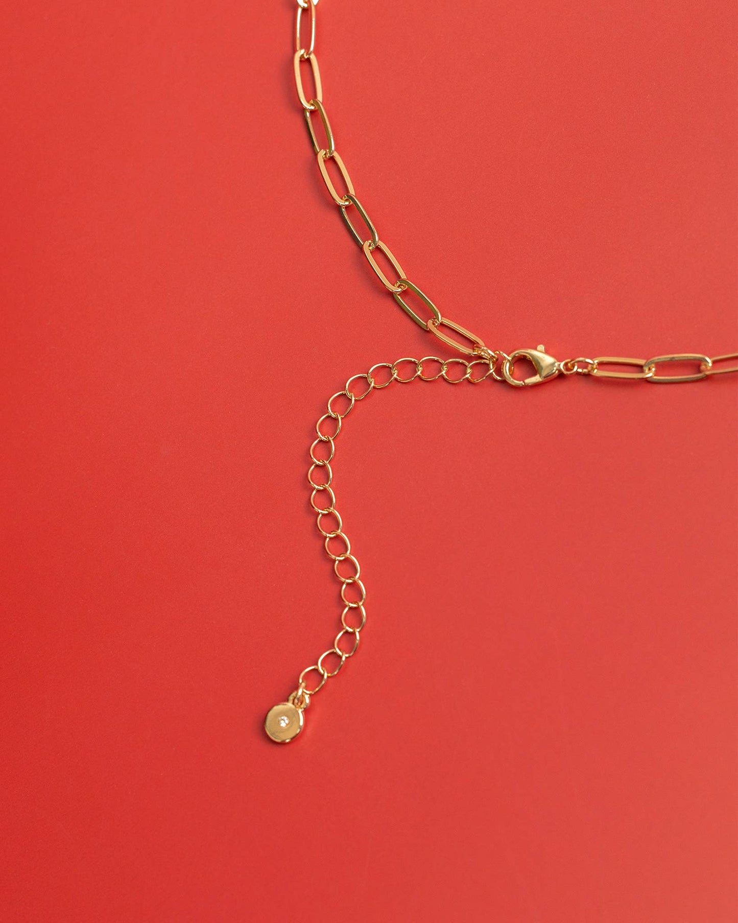 Red Santa & Snowman Christmas Charm Link Necklace, Feathered Farmhouse