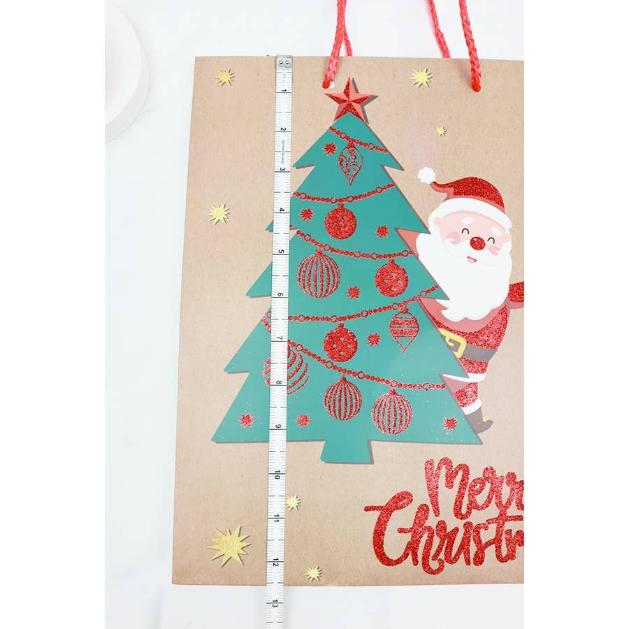 3D Christmas Gift Bag: MIX COLOR / ONE
