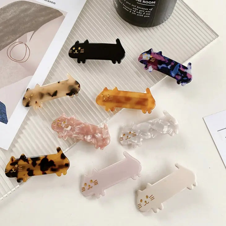 Cute Adorable Cat Barrettes