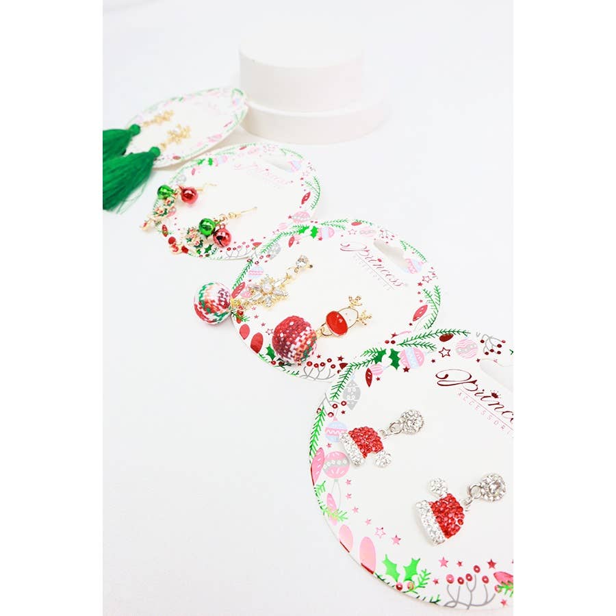 Christmas Theme Earrings: MIX COLOR / ONE