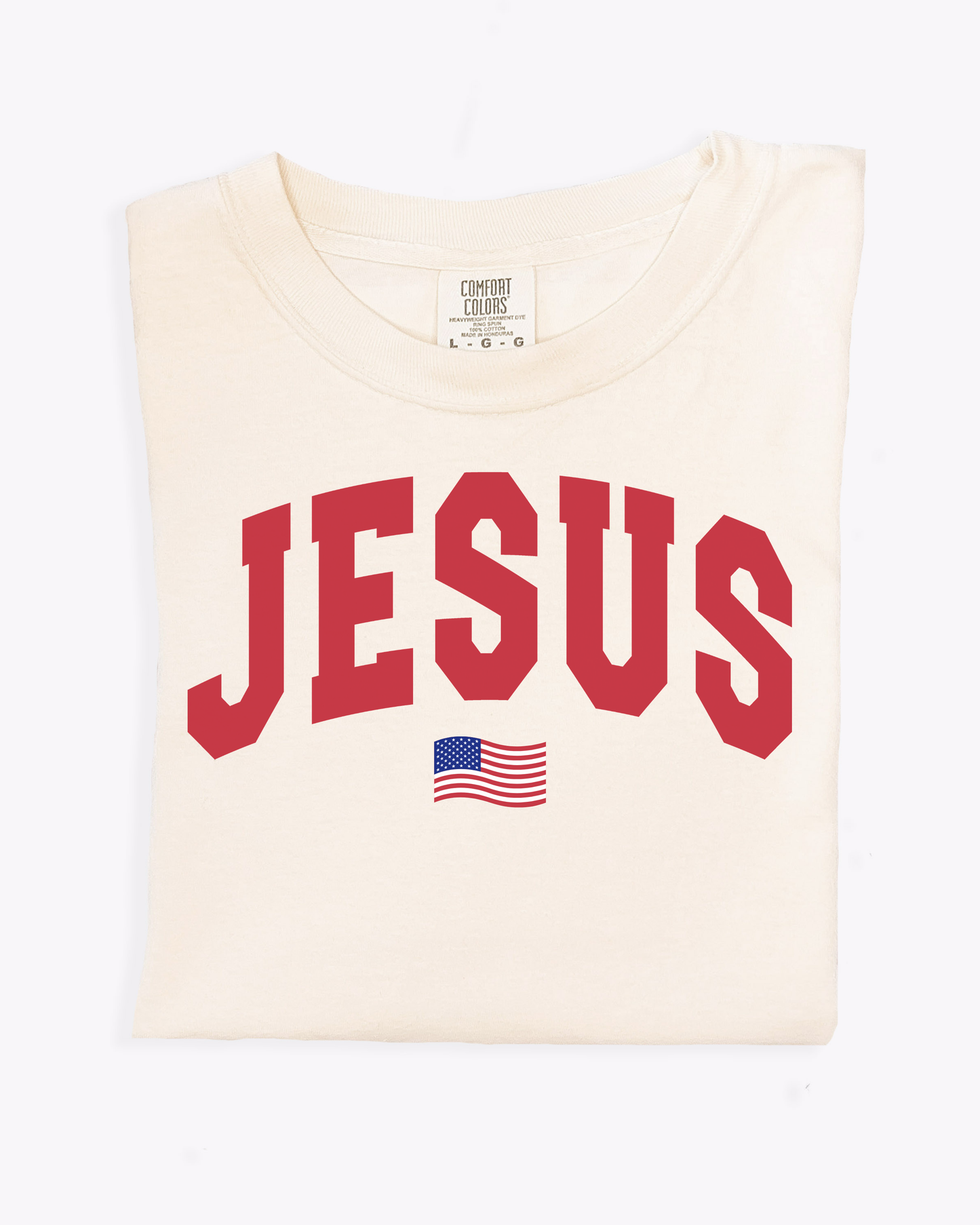 Jesus Flag Tee, Feathered Farmhouse