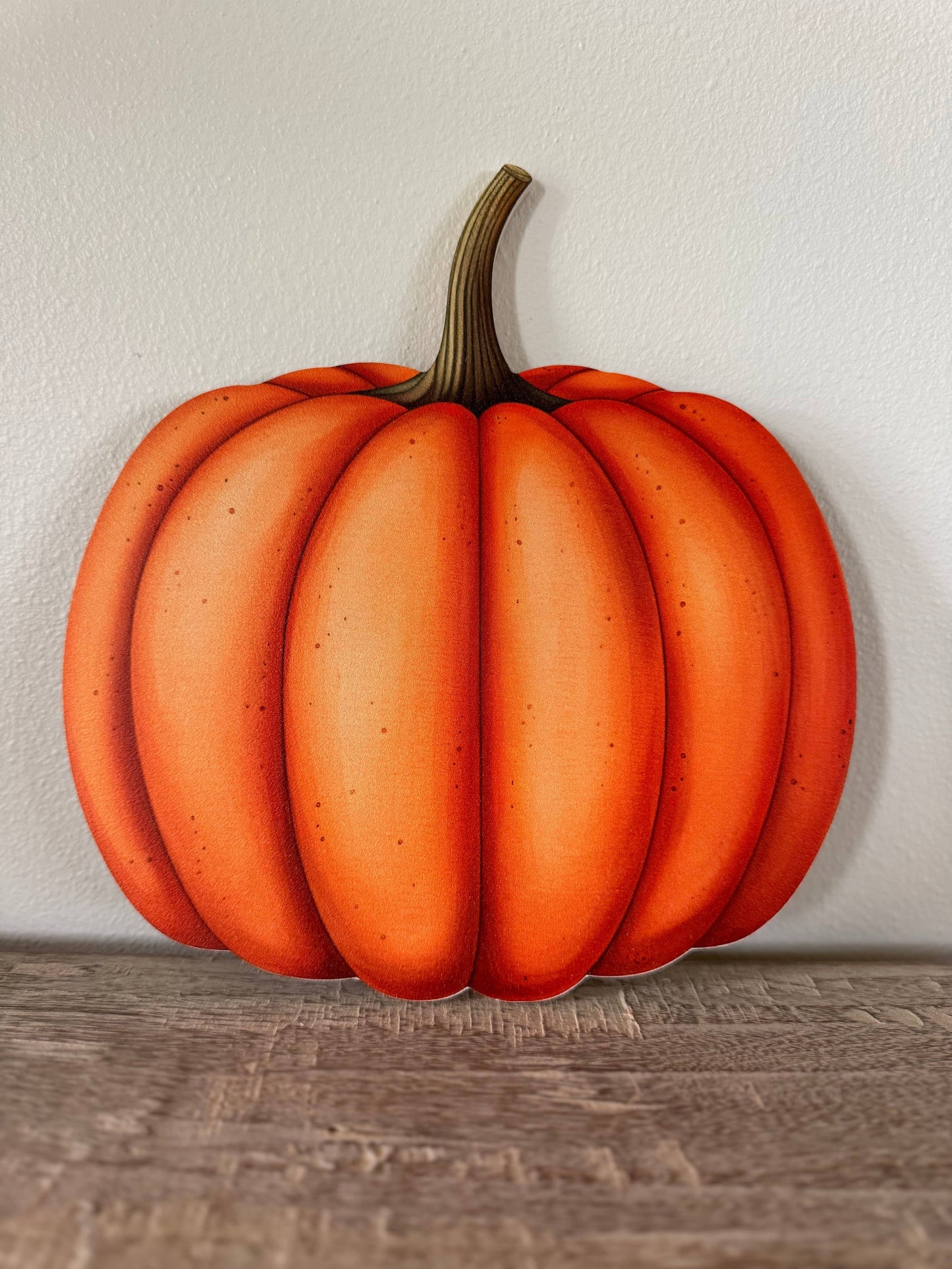 Orange Pumpkin, Feathered Farmhouse