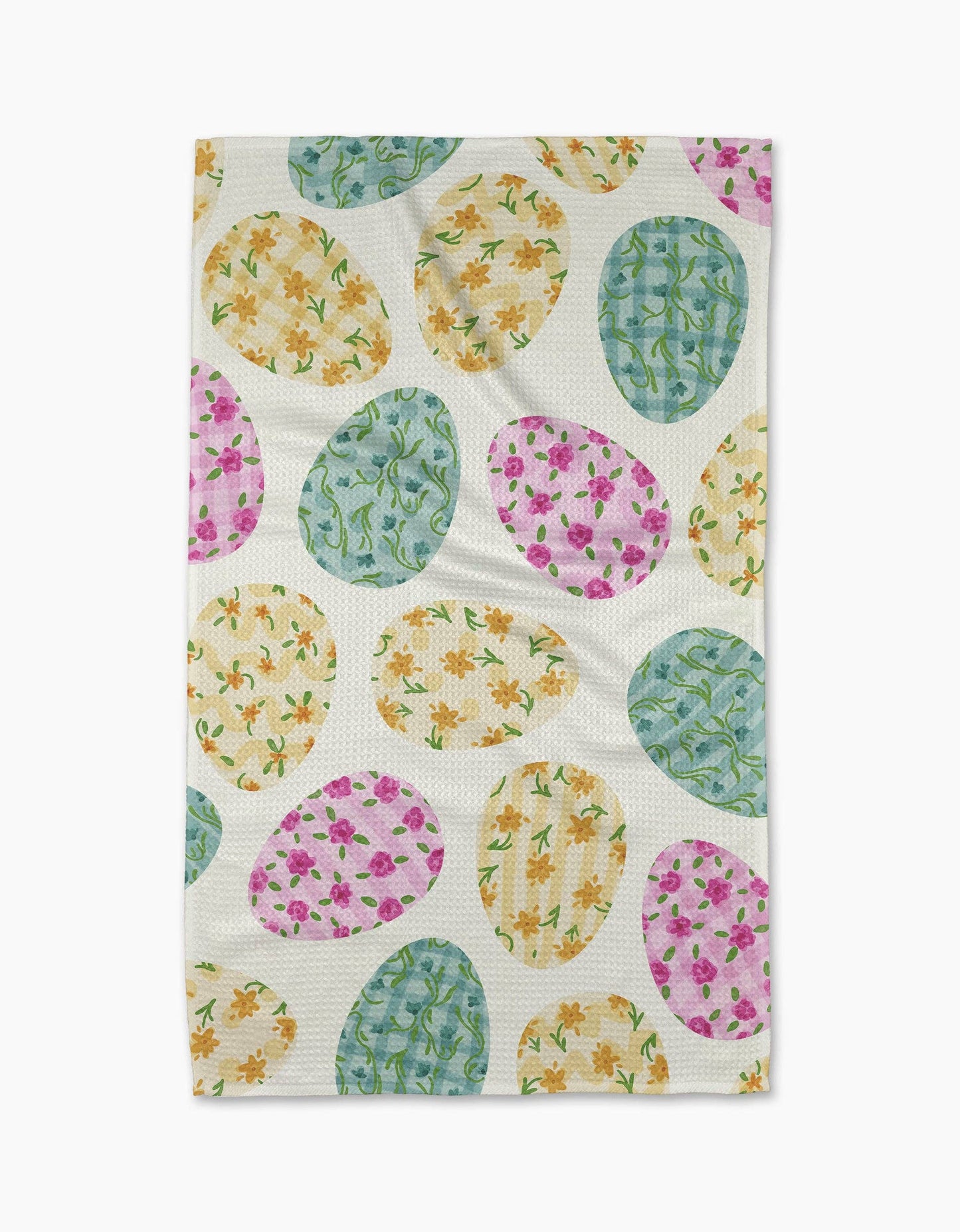 Colorful Easter Eggs Tea Towel, Feathered Farmhouse
