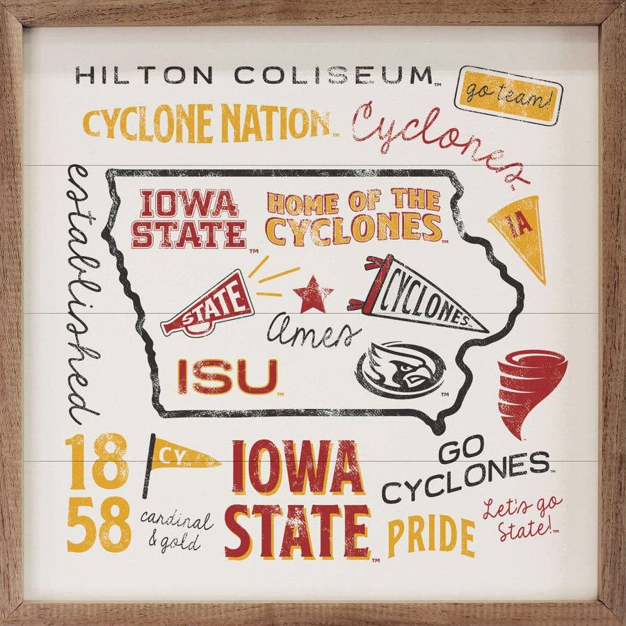 Iowa State University Collage, Feathered Farmhouse
