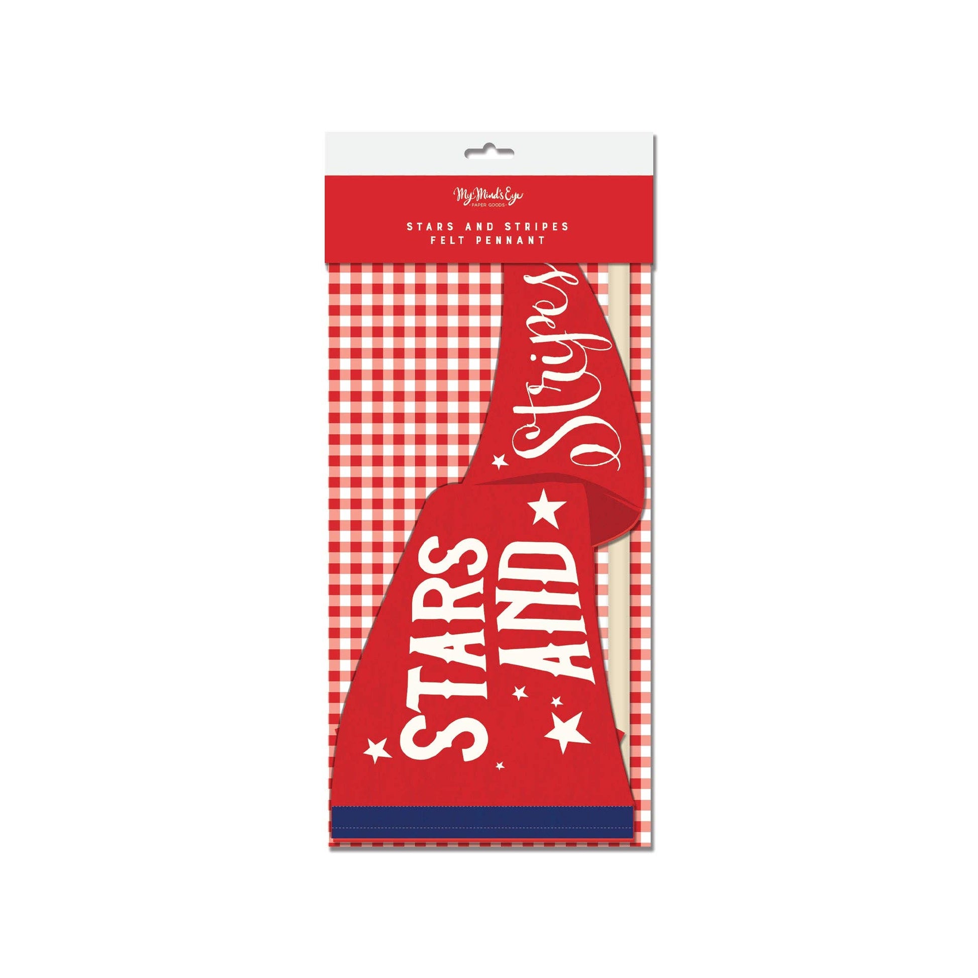 Stars and Stripes Felt Pennant Banner, The Feathered Farmhouse