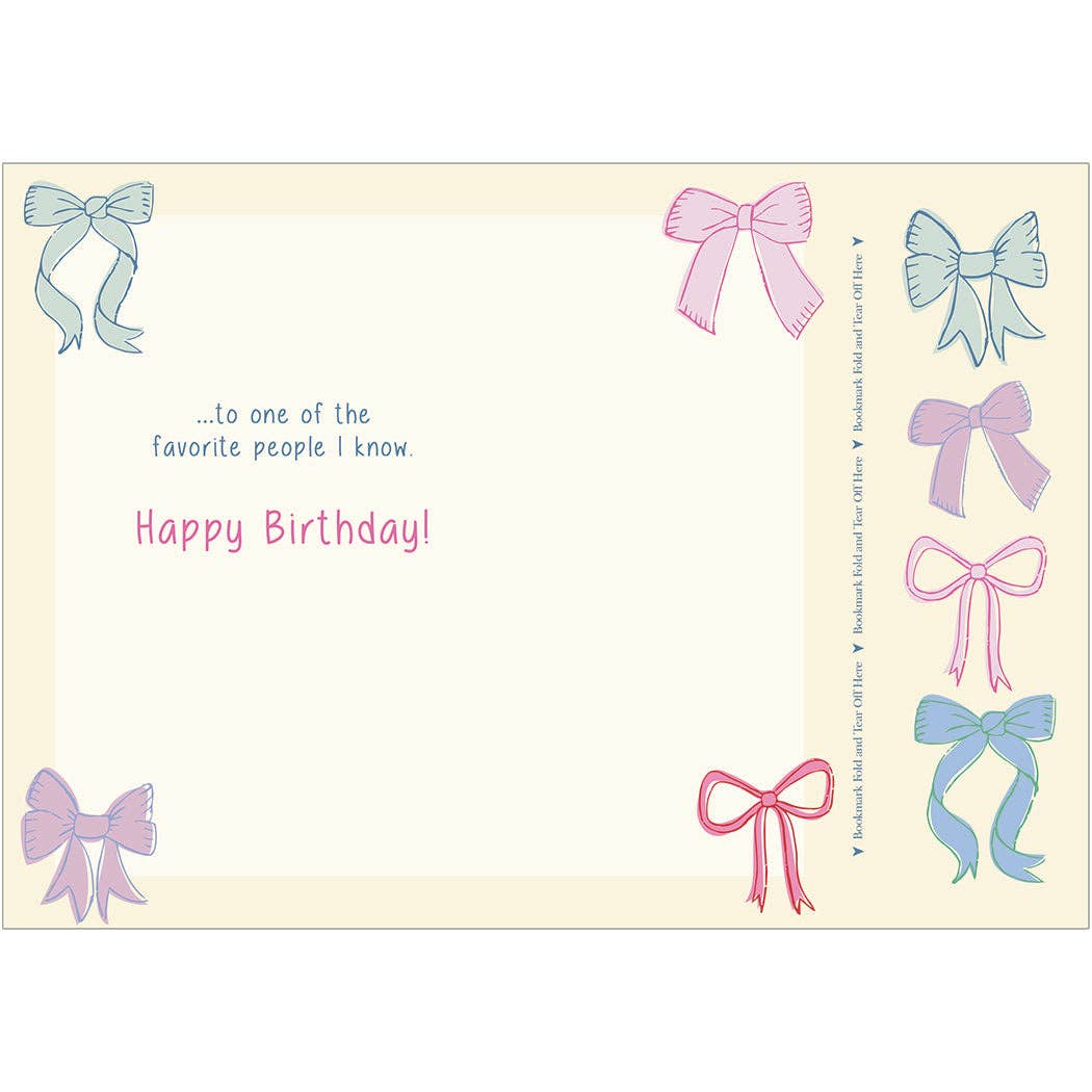 Bows in Rows Birthday Card, Feathered Farmhouse