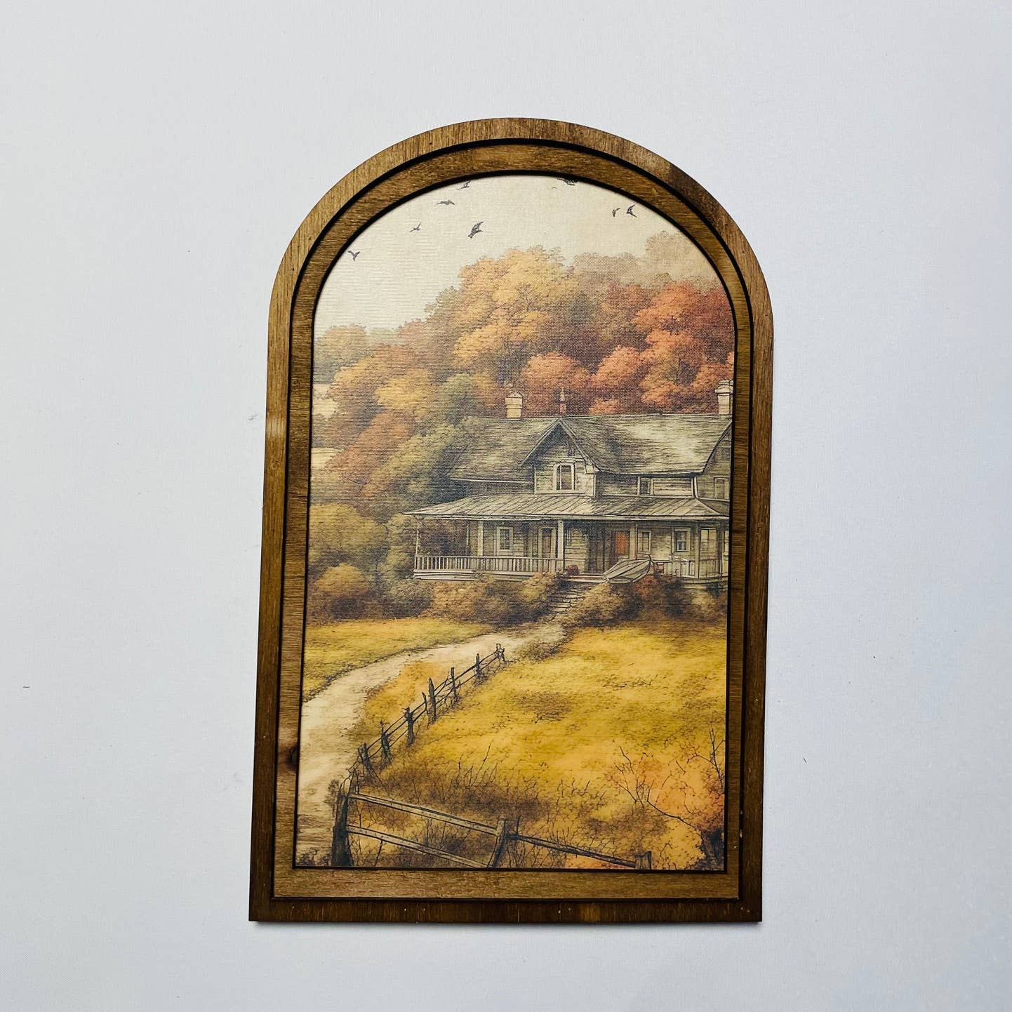 Fall Farmhouse Arch, Feathered Farmhouse