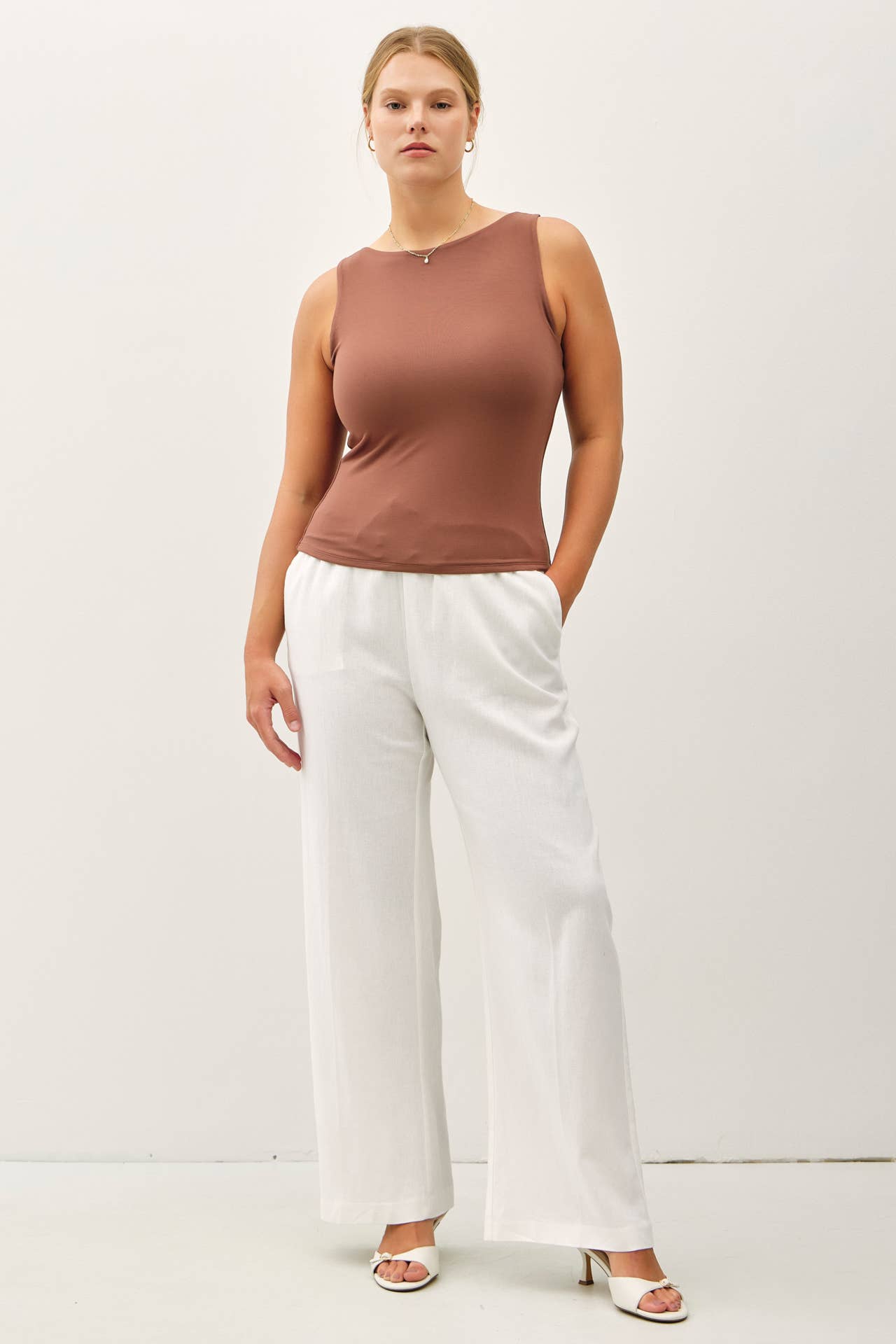 Everyday Tank in Black, Taupe & Chocolate
