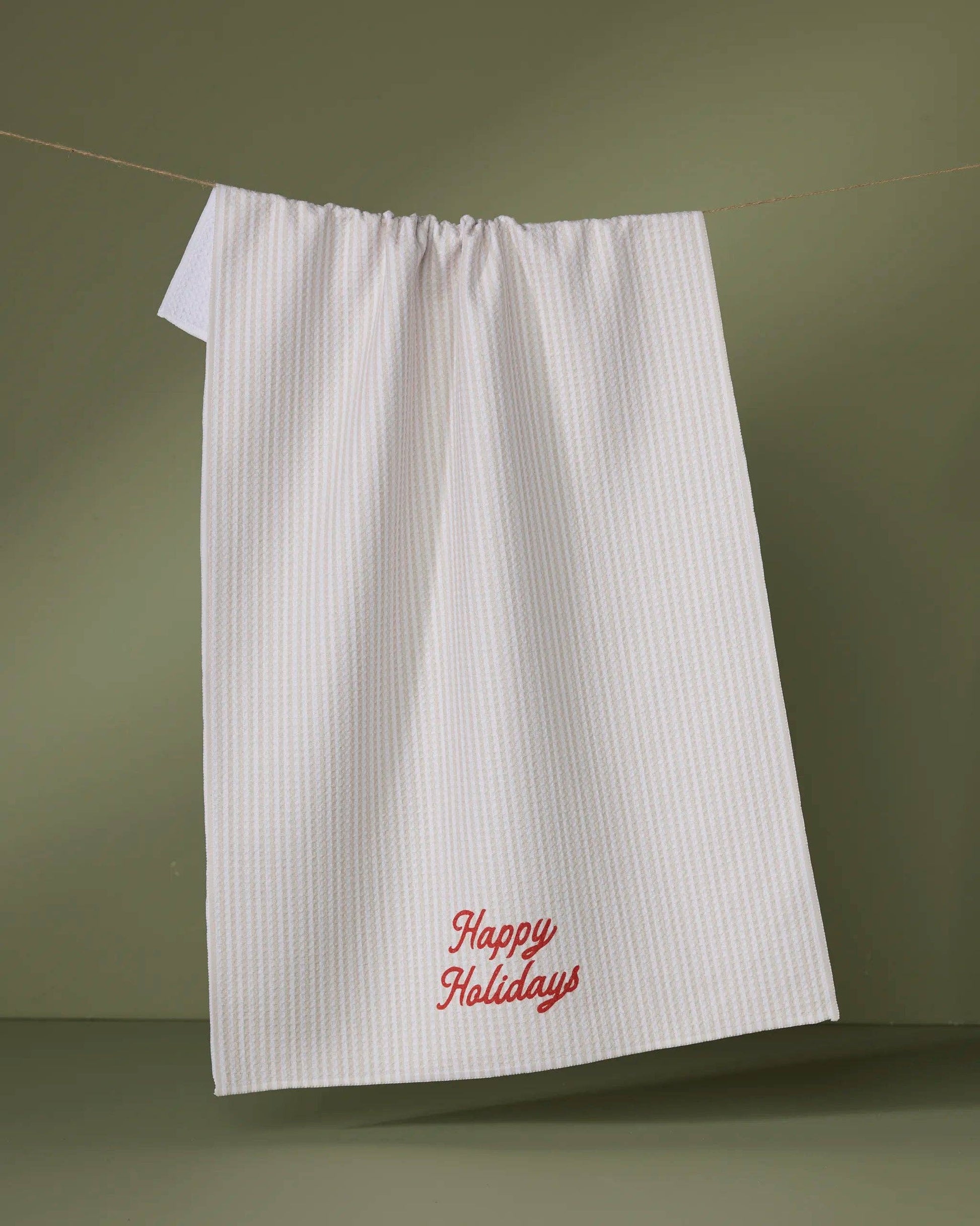 Seasons Stripes Tea Towel, Feathered Farmhouse