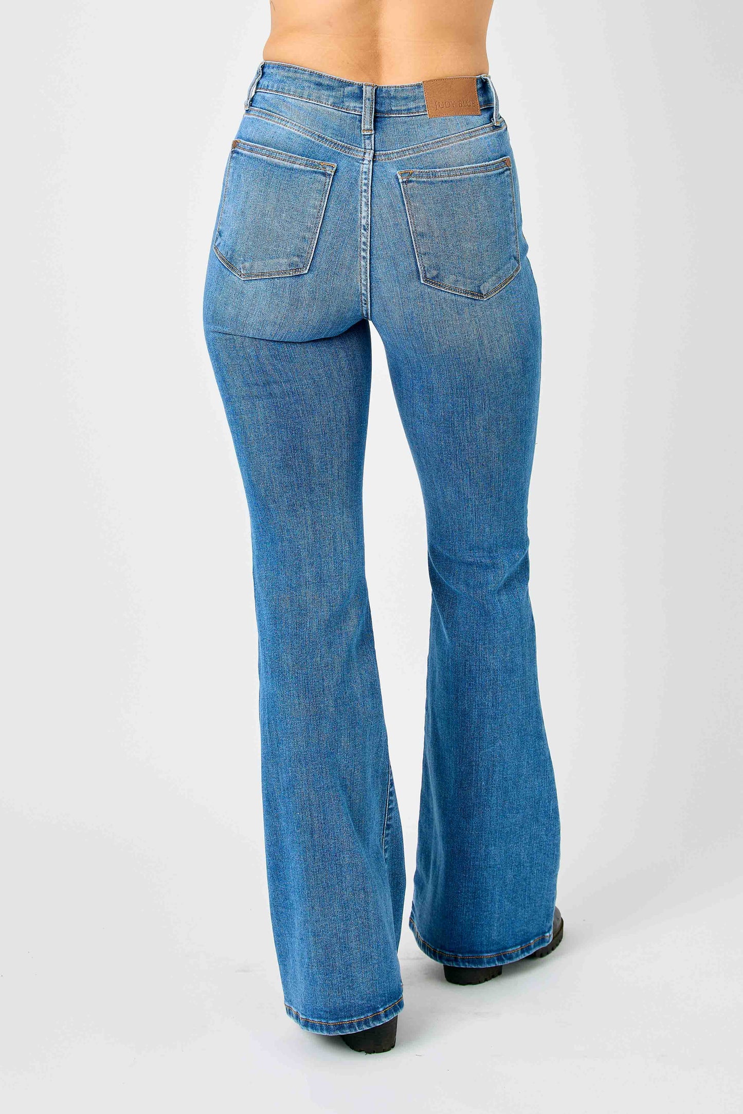 Judy Blue High Waist Classic Flare Jeans, Feathered Farmhouse