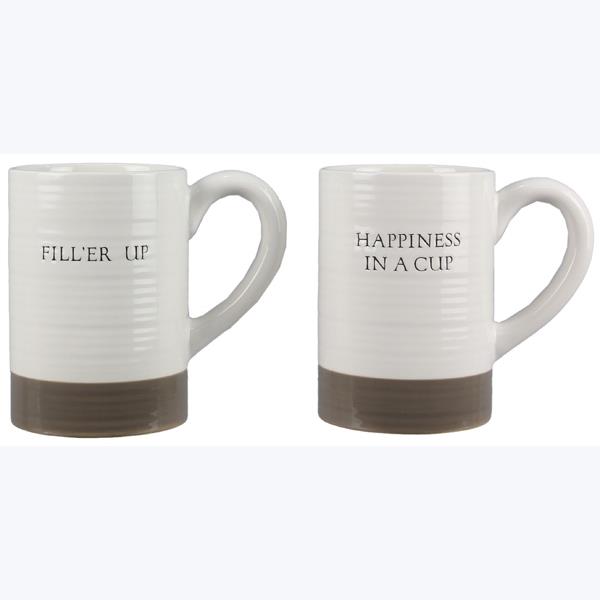 Ceramic Two Tone Mug, The Feathered Farmhouse