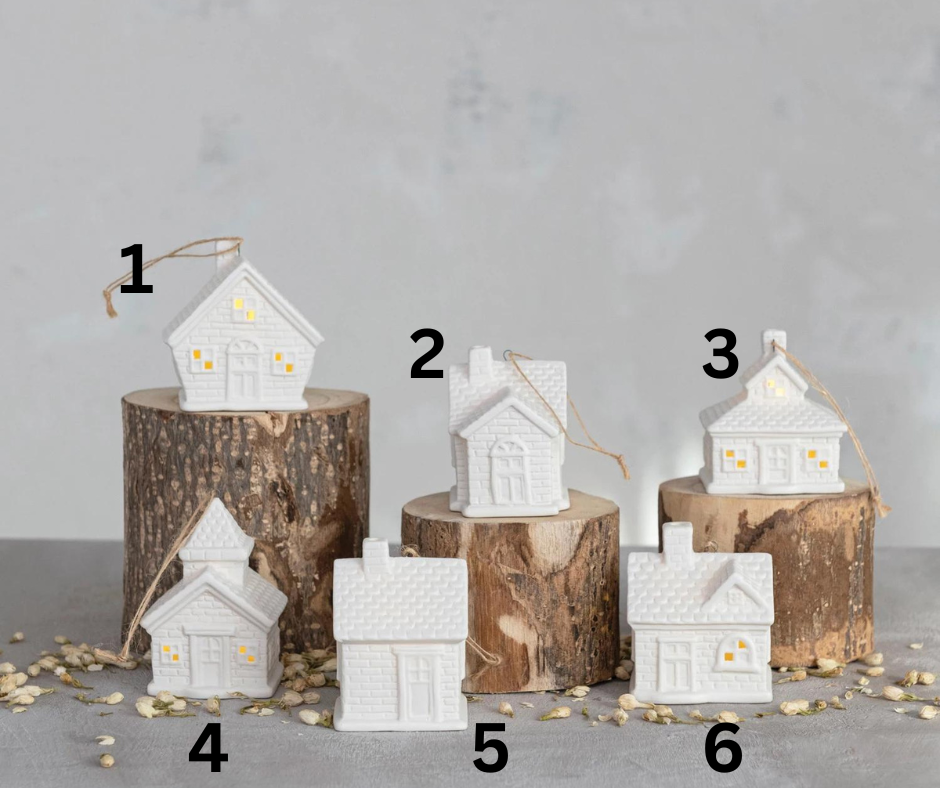 LED House Ornaments, The Feathered Farmhouse
