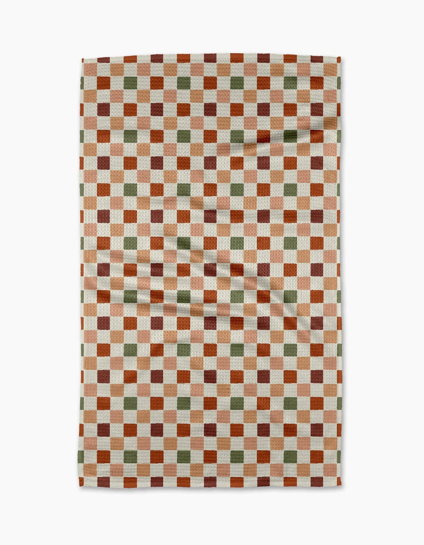 Cozy Check Tea Towel, Feathered Farmhouse