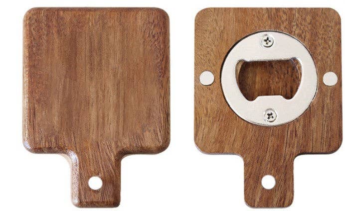Bottle Opener Mini Coaster, Feathered Farmhouse