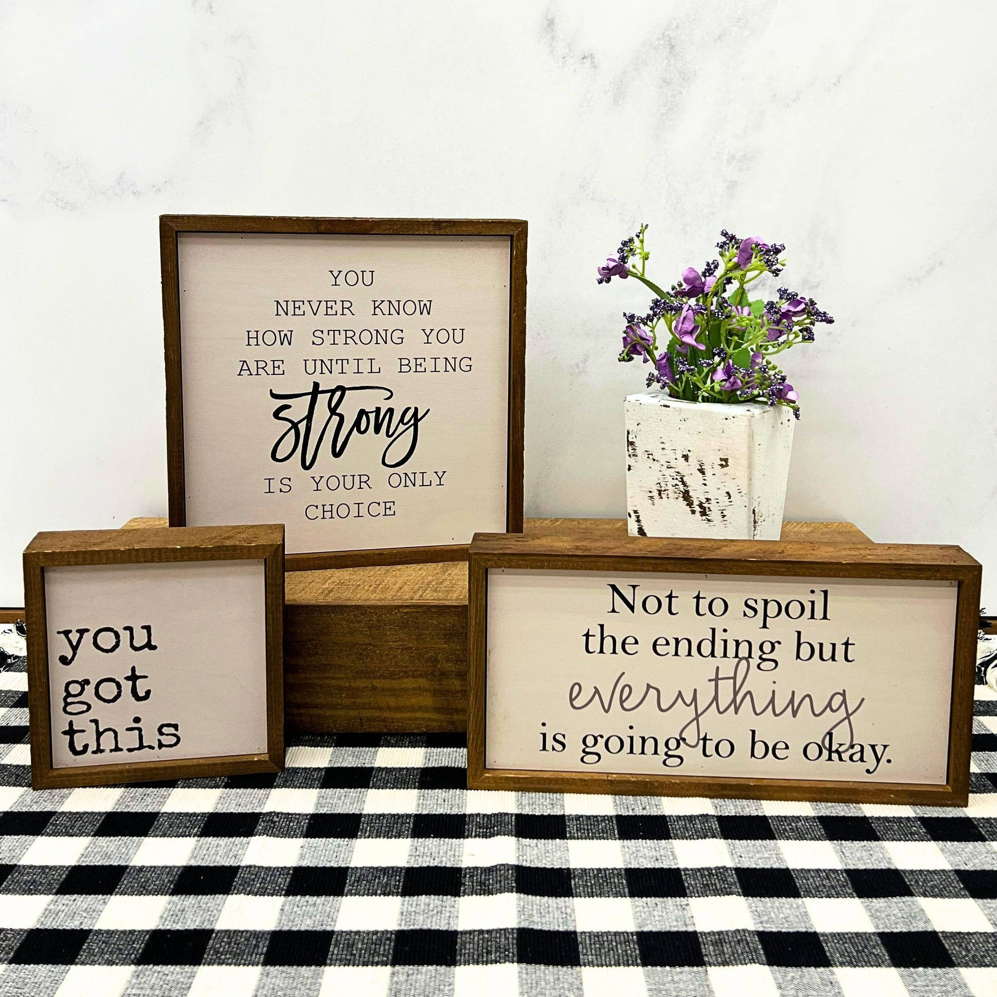 Not To Spoil The Ending Wall Sign, The Feathered Farmhouse
