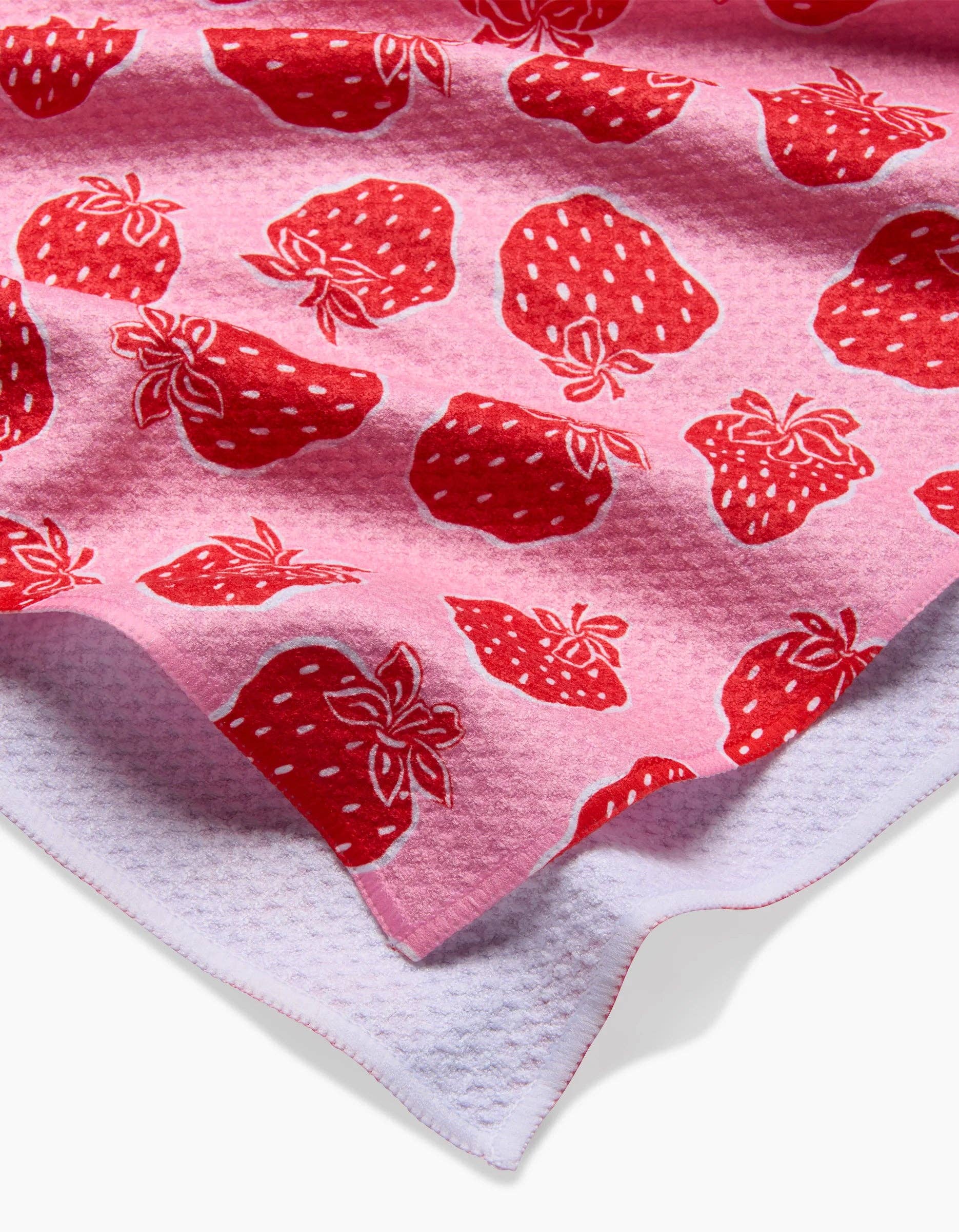 Strawberry Fields Tea Towel, Feathered Farmhouse