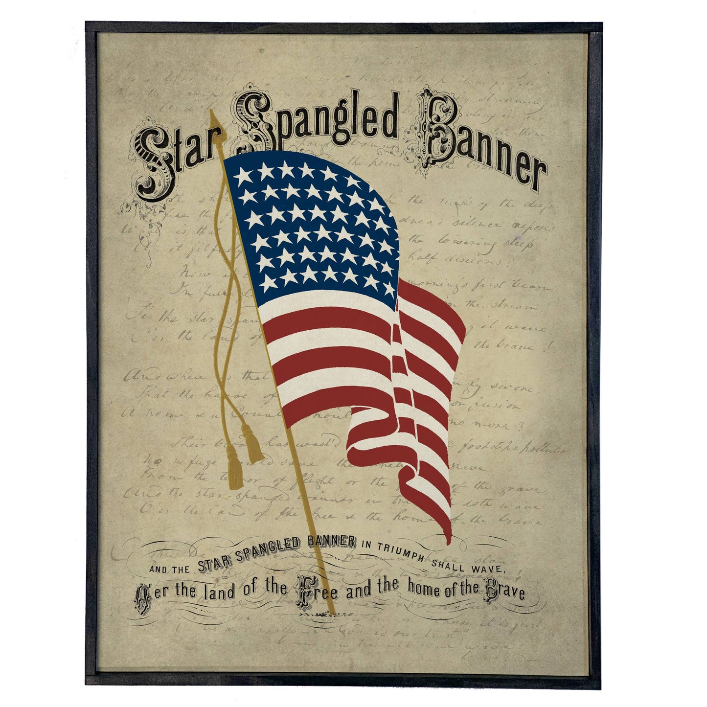 Star Spangled Banner Wall Decor, Feathered Farmhouse