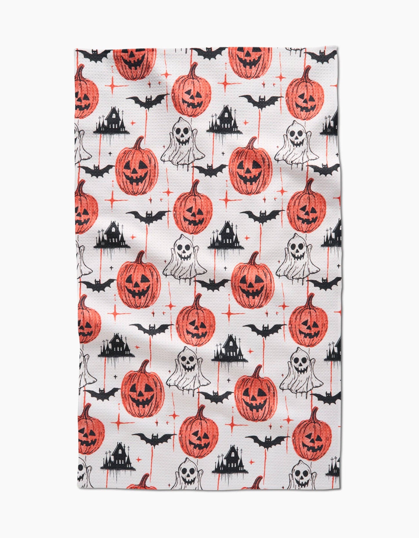 Halloween Is Here Tea Towel, Feathered Farmhouse