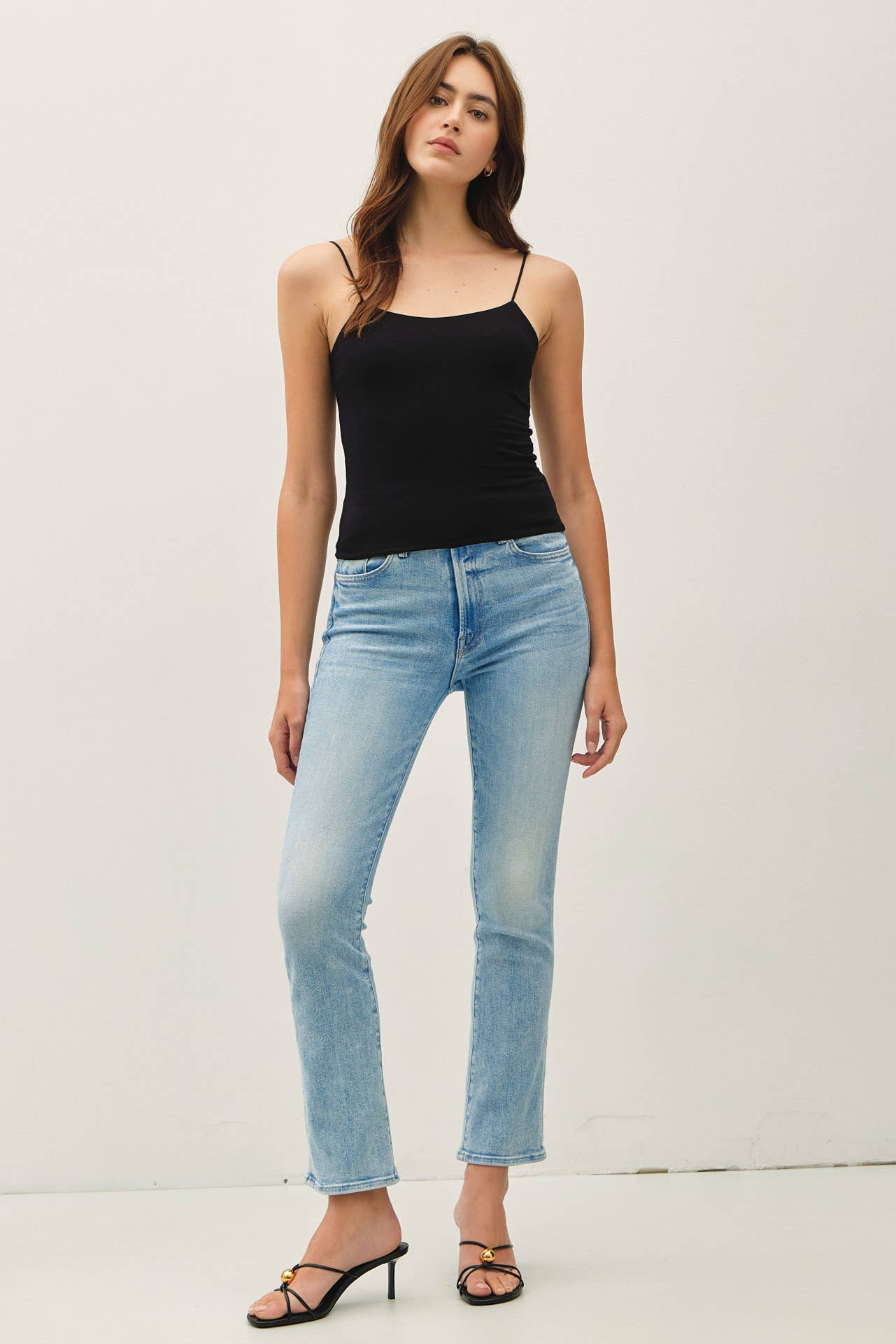 Black Basic Solid Cami, Feathered Farmhouse