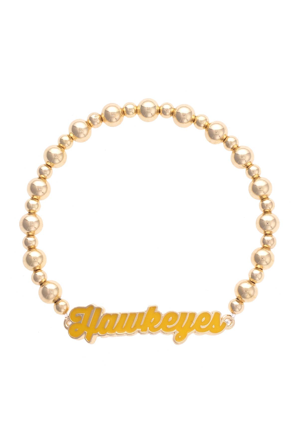 Iowa Hawkeyes Autograph Enamel Stretch Bracelet, Feathered Farmhouse