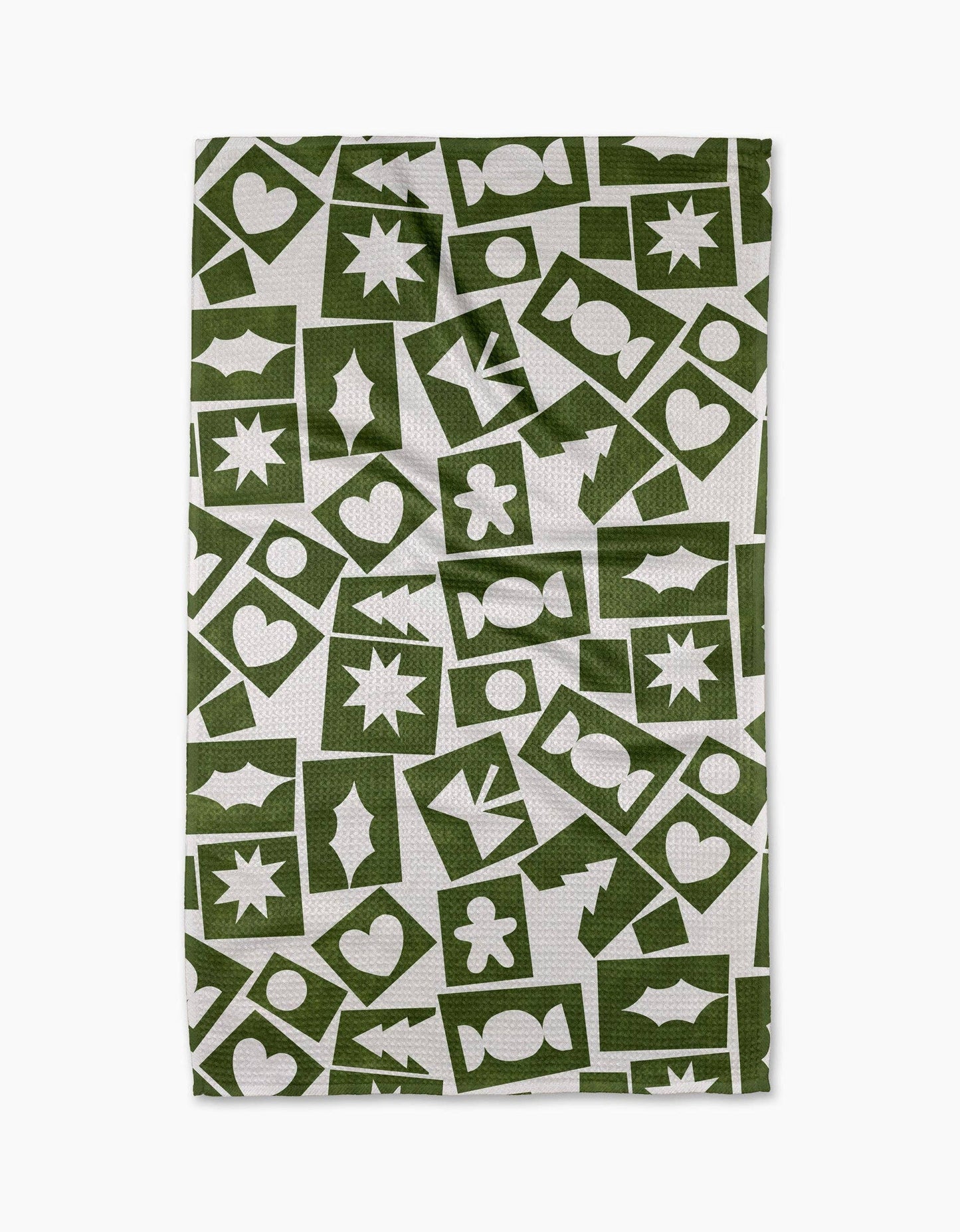 Cutout Christmas Tea Towel, Feathered Farmhouse