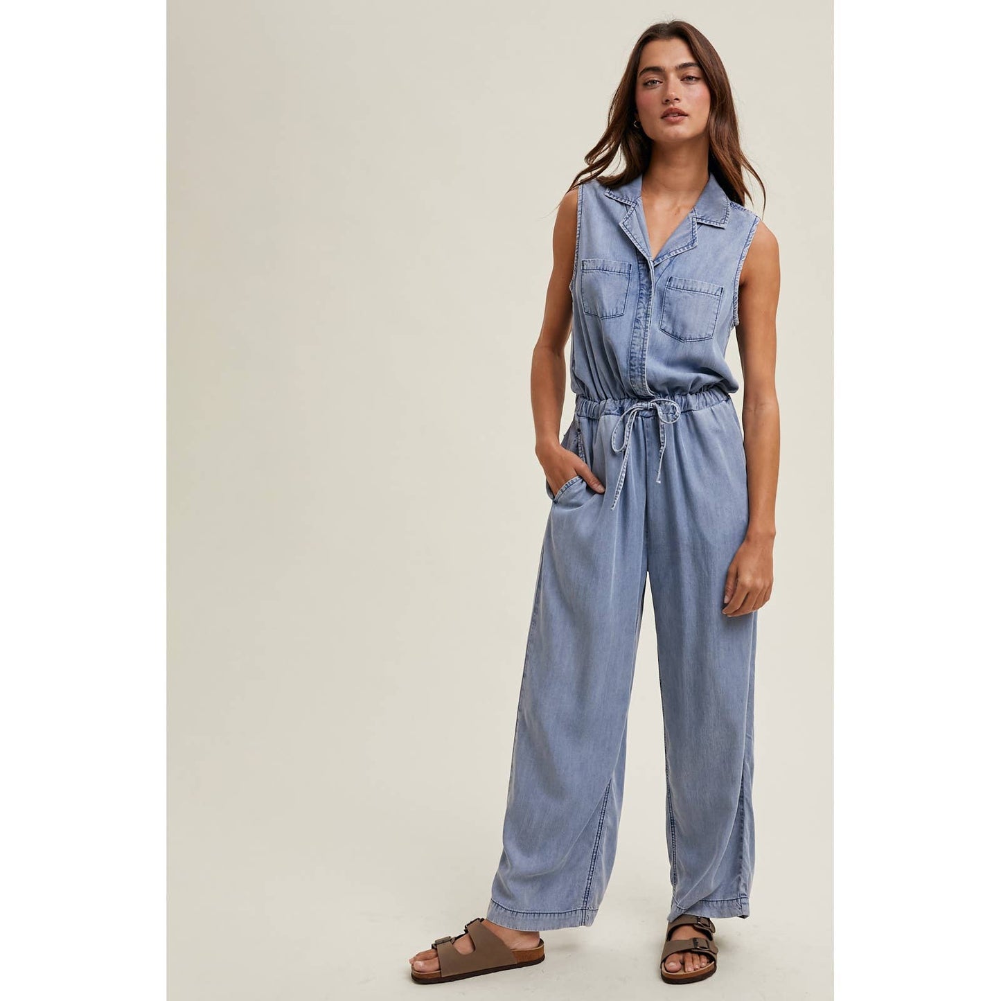Tencel Denim Jumpsuit, Feathered Farmhouse