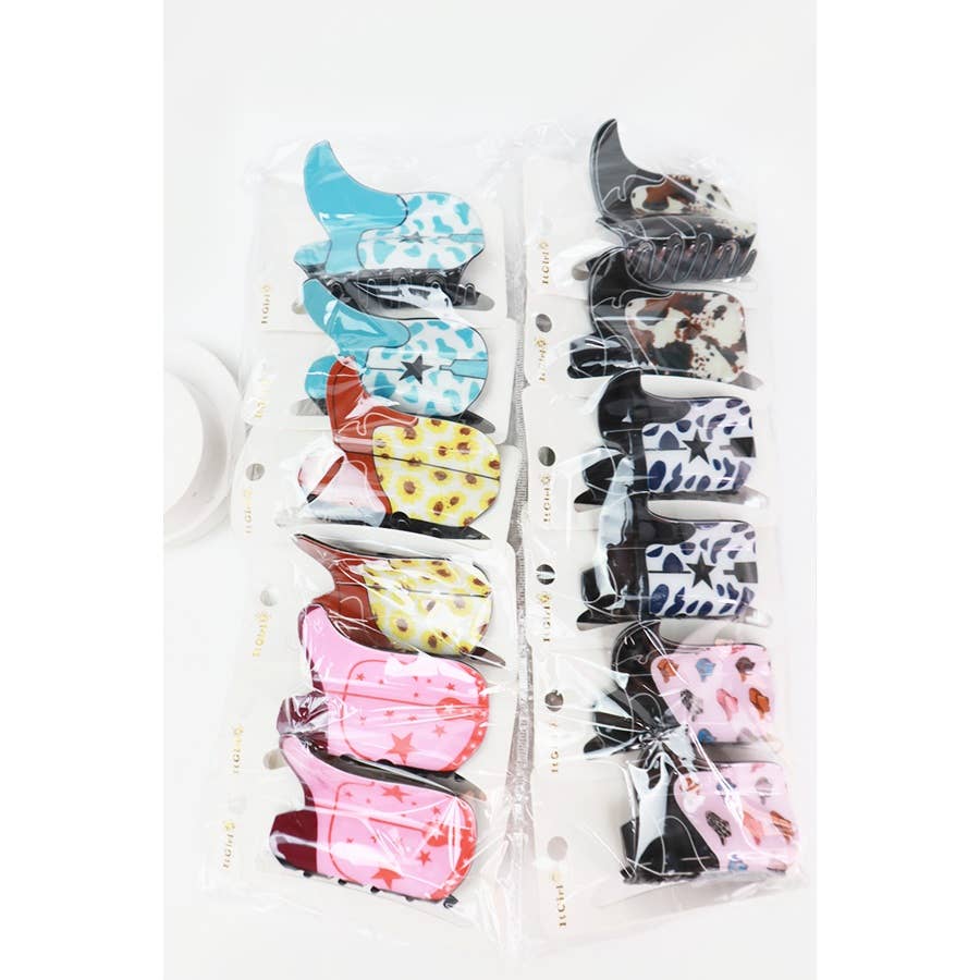 Cowgirl Boot Hair Claw