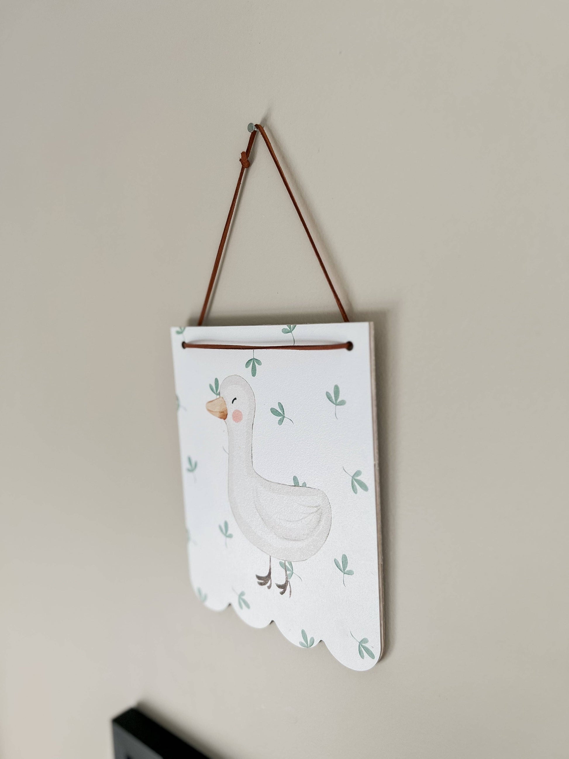 Duck & Floral Hanging Wall Art , Feathered Farmhouse