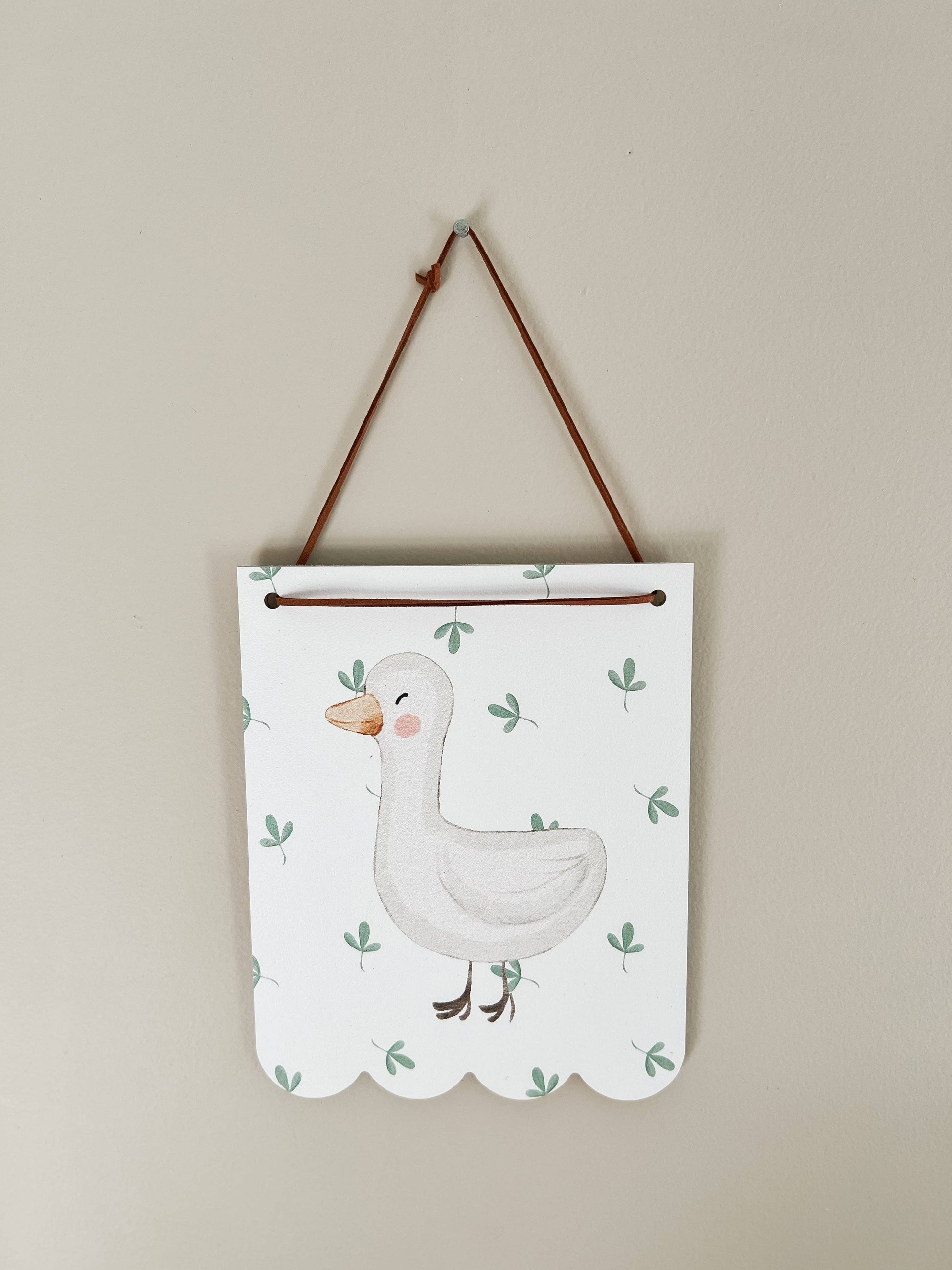 Duck & Floral Hanging Wall Art , Feathered Farmhouse