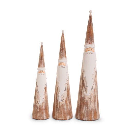 Distressed Cone Santas, The Feathered Farmhouse