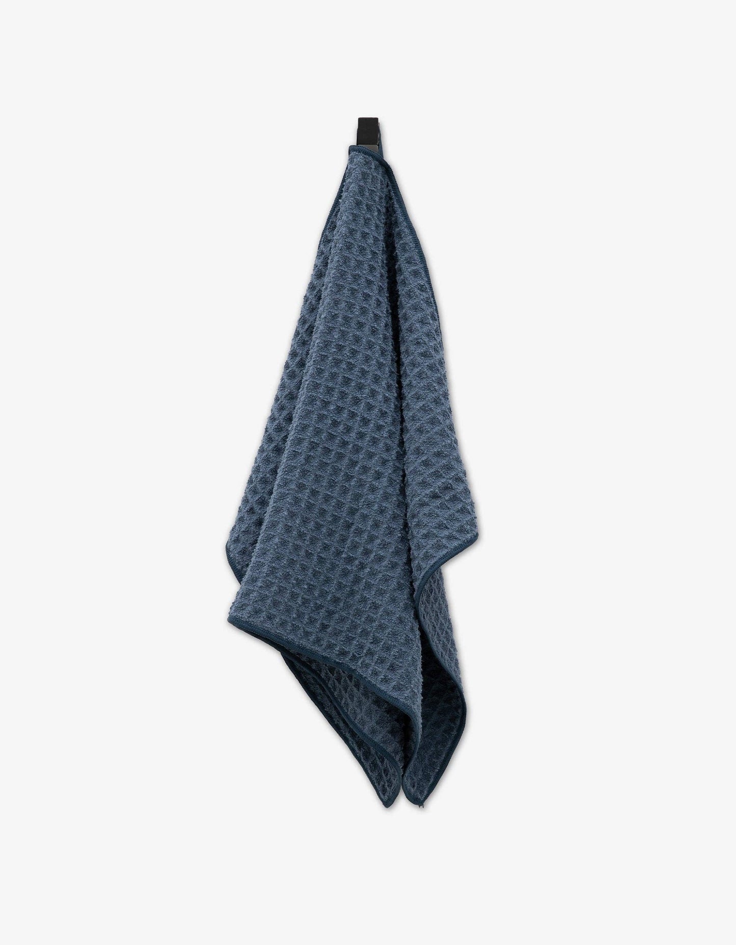 Midnight Blue Waffle Hand Towel, Feathered Farmhouse