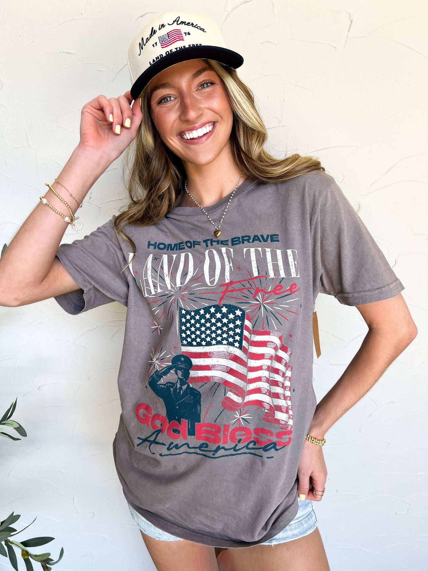 Vintage Old Glory Tee, Feathered Farmhouse