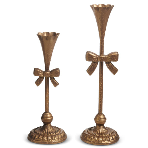 Bow Candlesticks, Feathered Farmhouse
