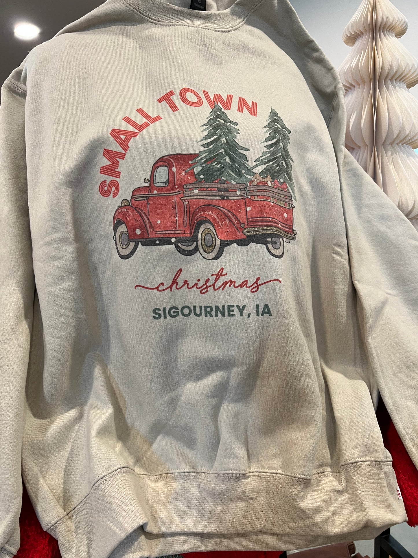Small Town Sigourney Christmas Crewneck