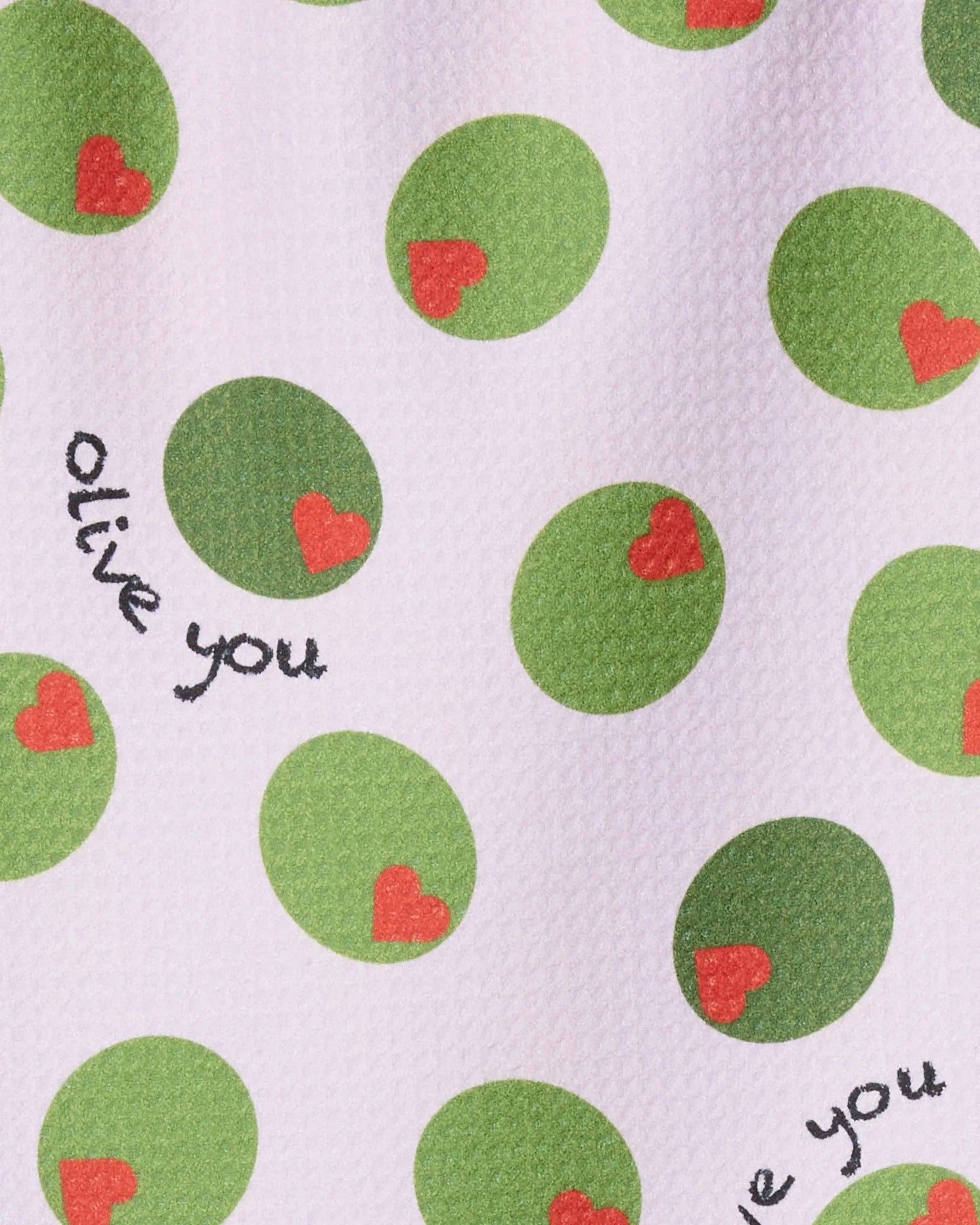 Olive You Bar Towel, Feathered Farmhouse