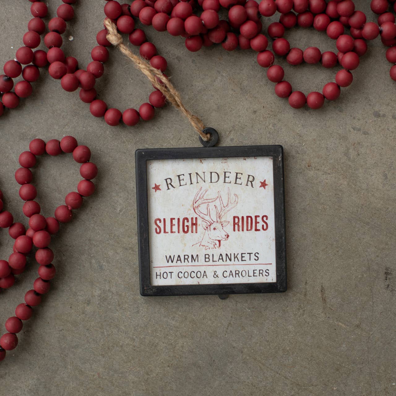 Framed Reindeer Sign