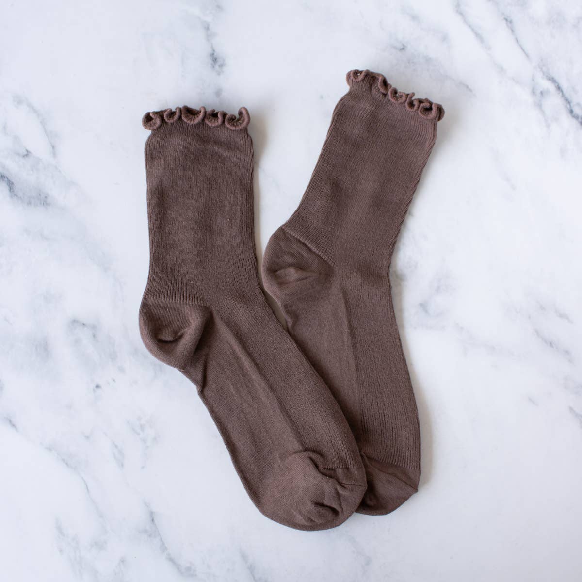 Wednesday Ruffle Socks, Feathered Farmhouse