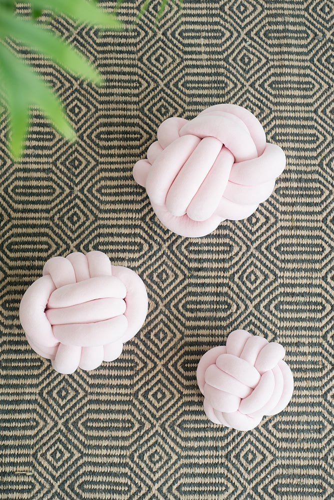 Lamis Pink Faux Velvet Knots, The Feathered Farmhouse