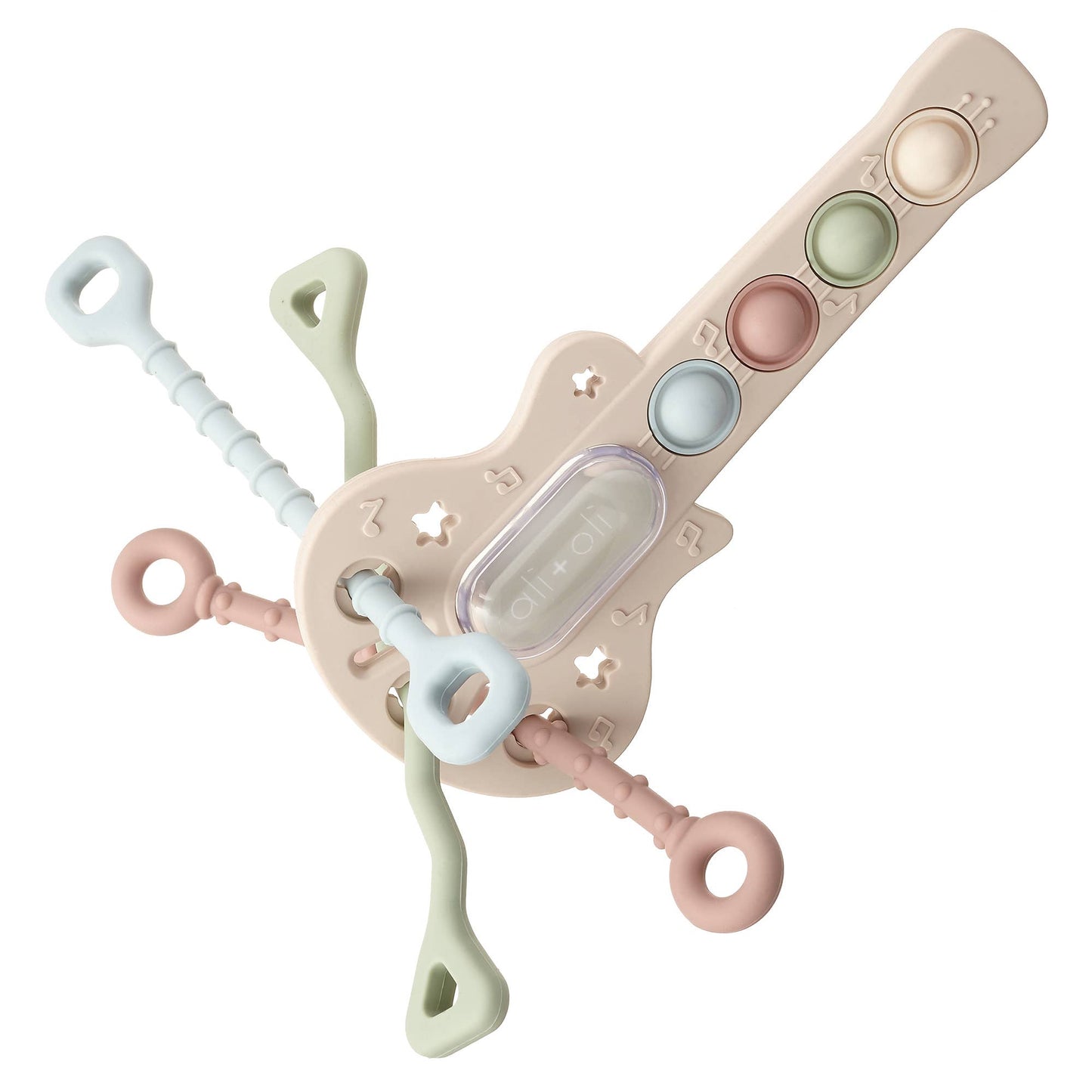 Guitar-Shaped Sensory Toy, Feathered Farmhouse