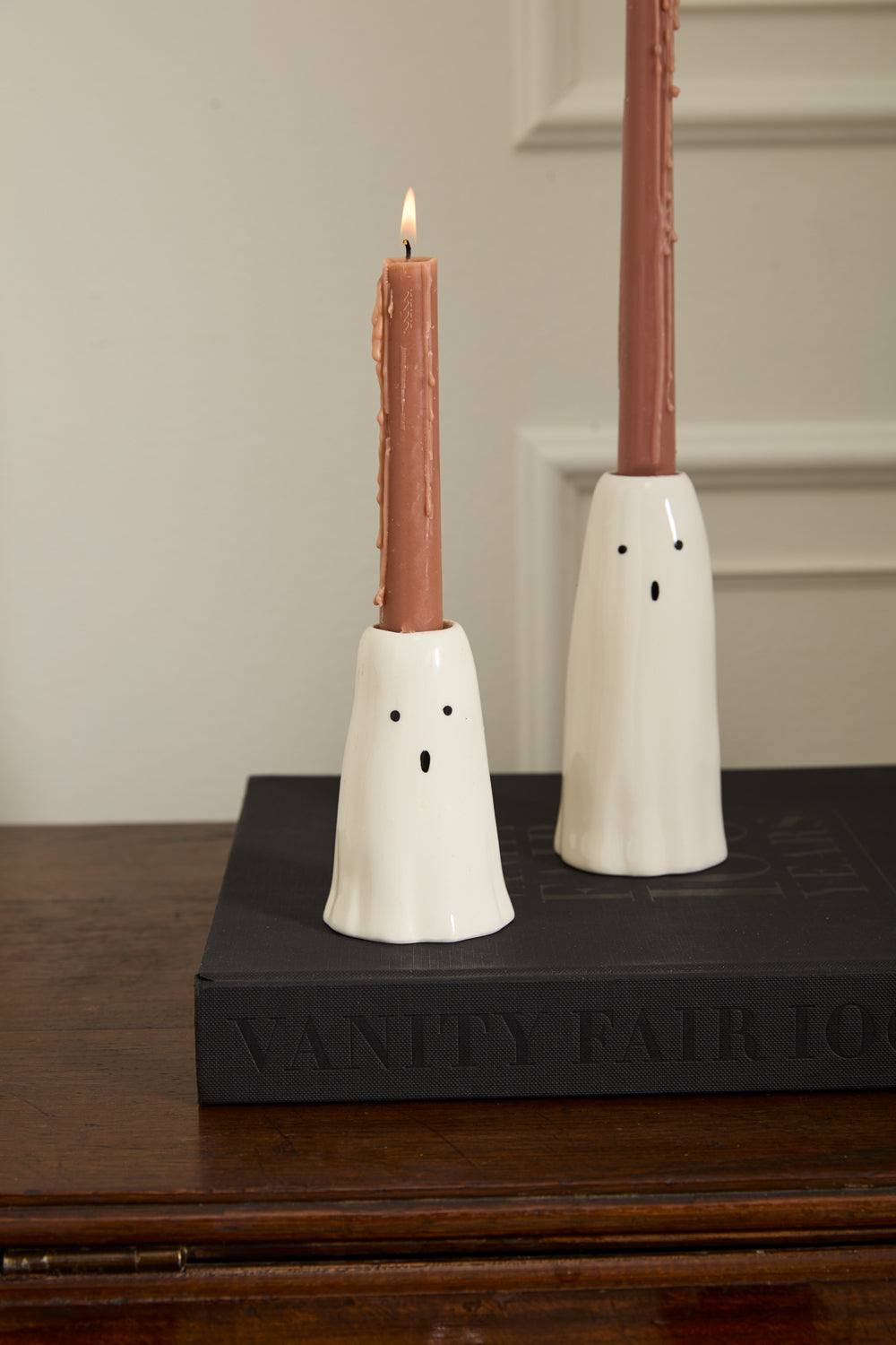 Phantom Ghost Candleholder, Feathered Farmhouse