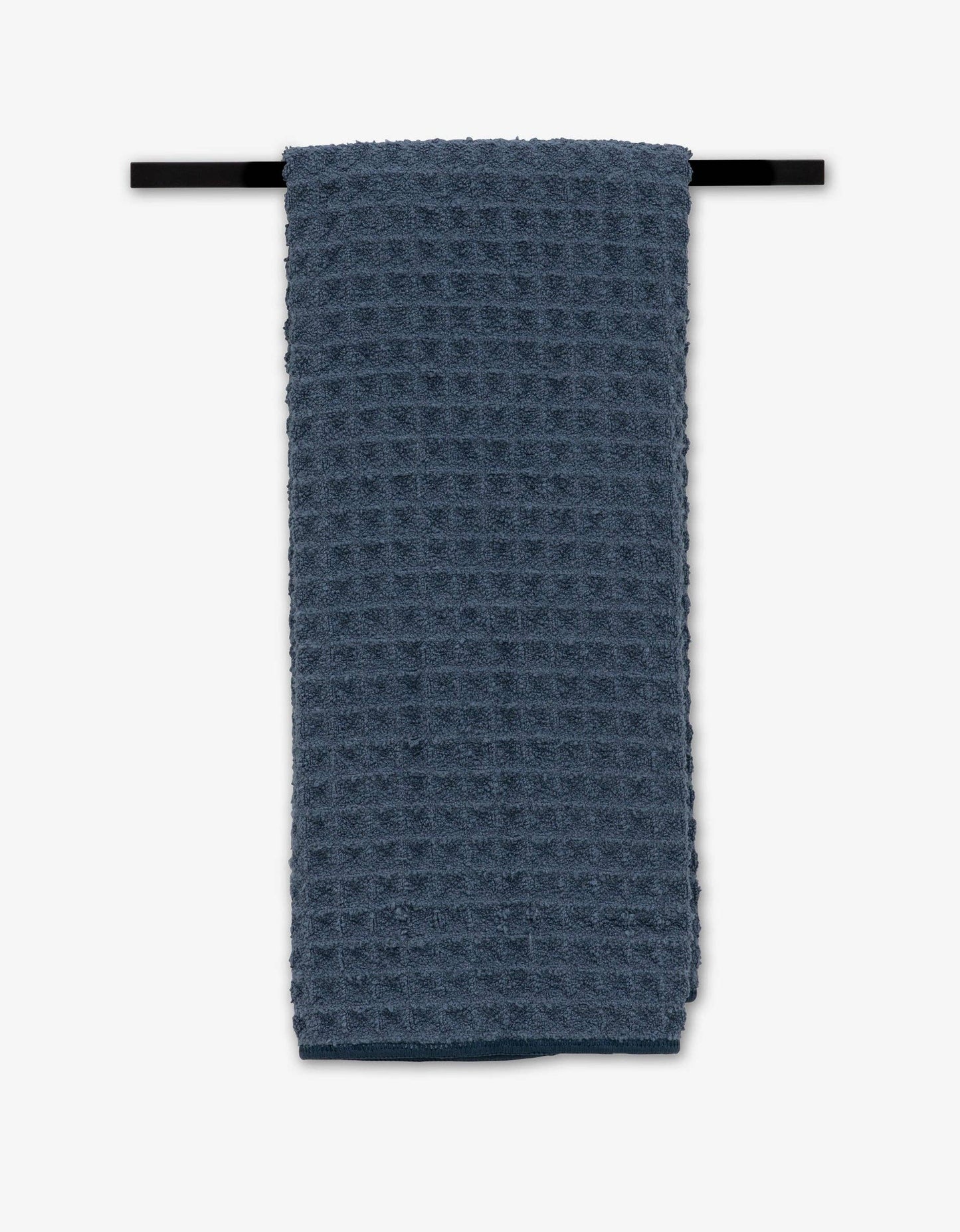 Midnight Blue Waffle Hand Towel, Feathered Farmhouse