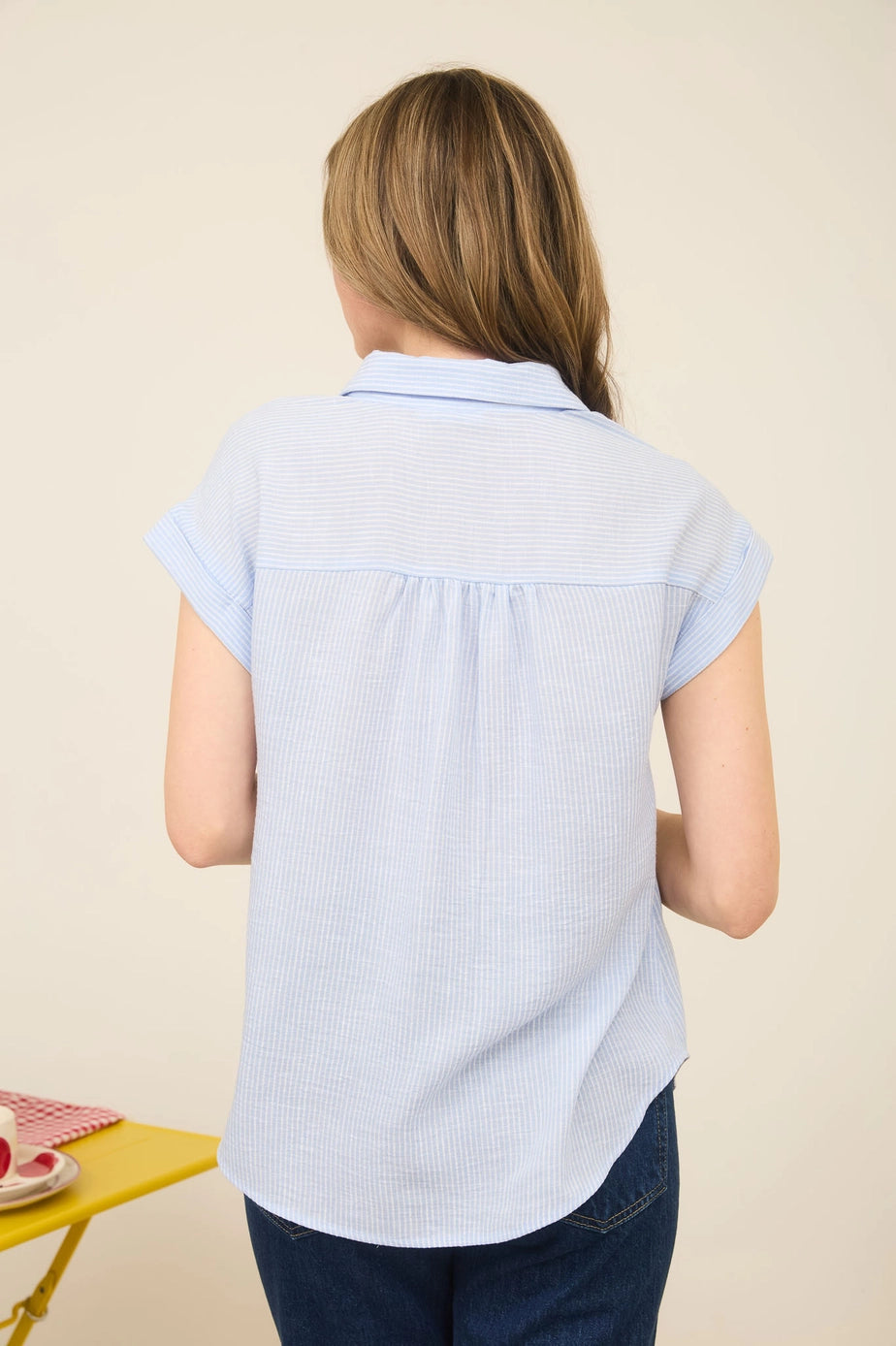 Hazel Collared Shirt, Feathered Farmhouse