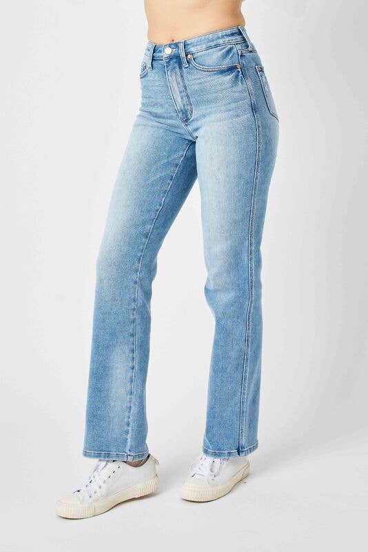 Tummy Control Straight Leg Jeans, Feathered Farmhouse