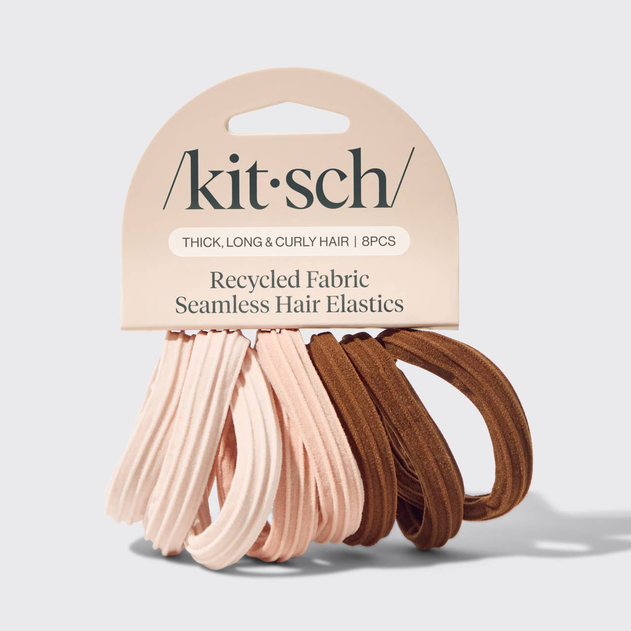 Recycled Seamless Hair Elastics, Feathered Farmhouse