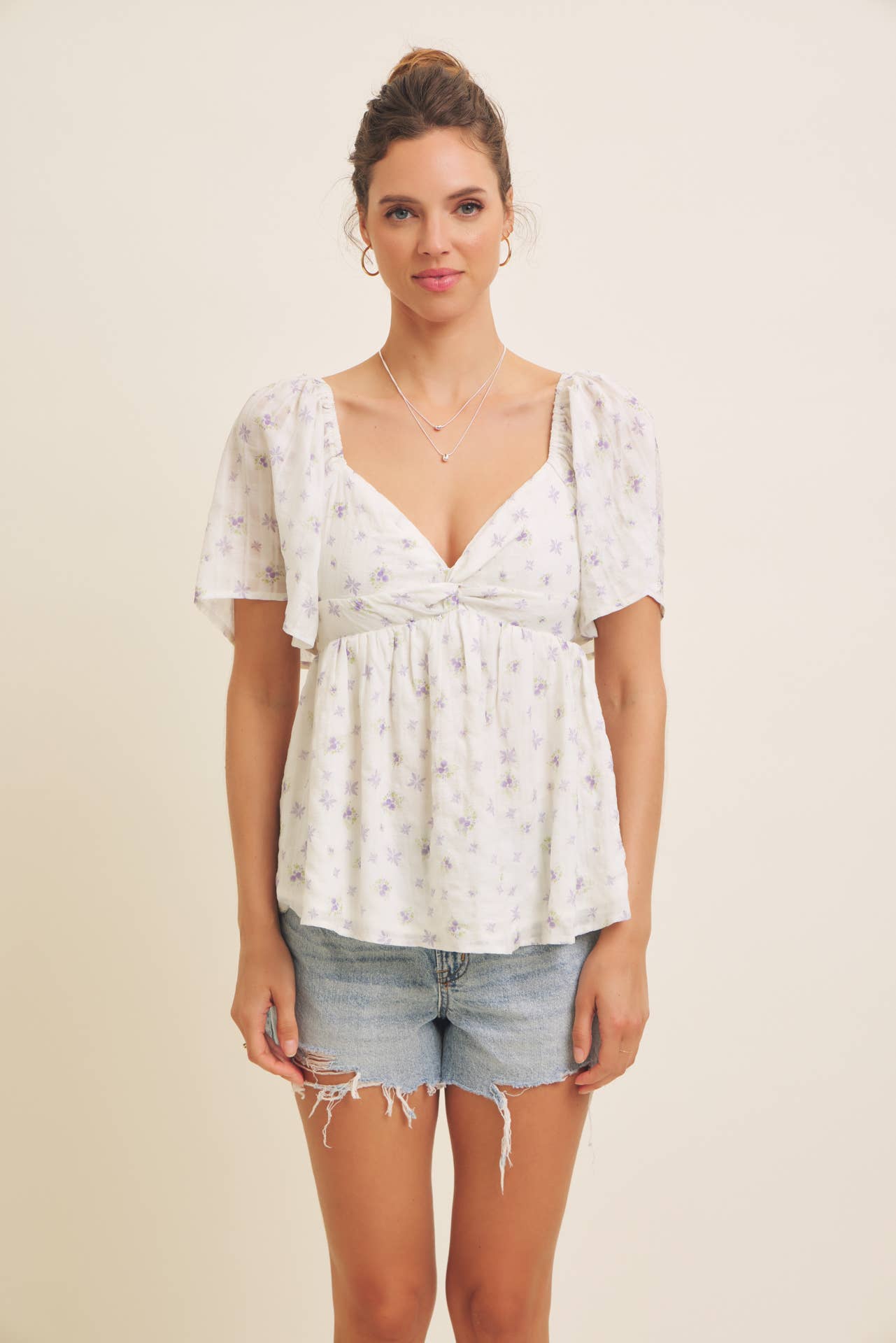 Sheer Floral Blouse, Feathered Farmhouse