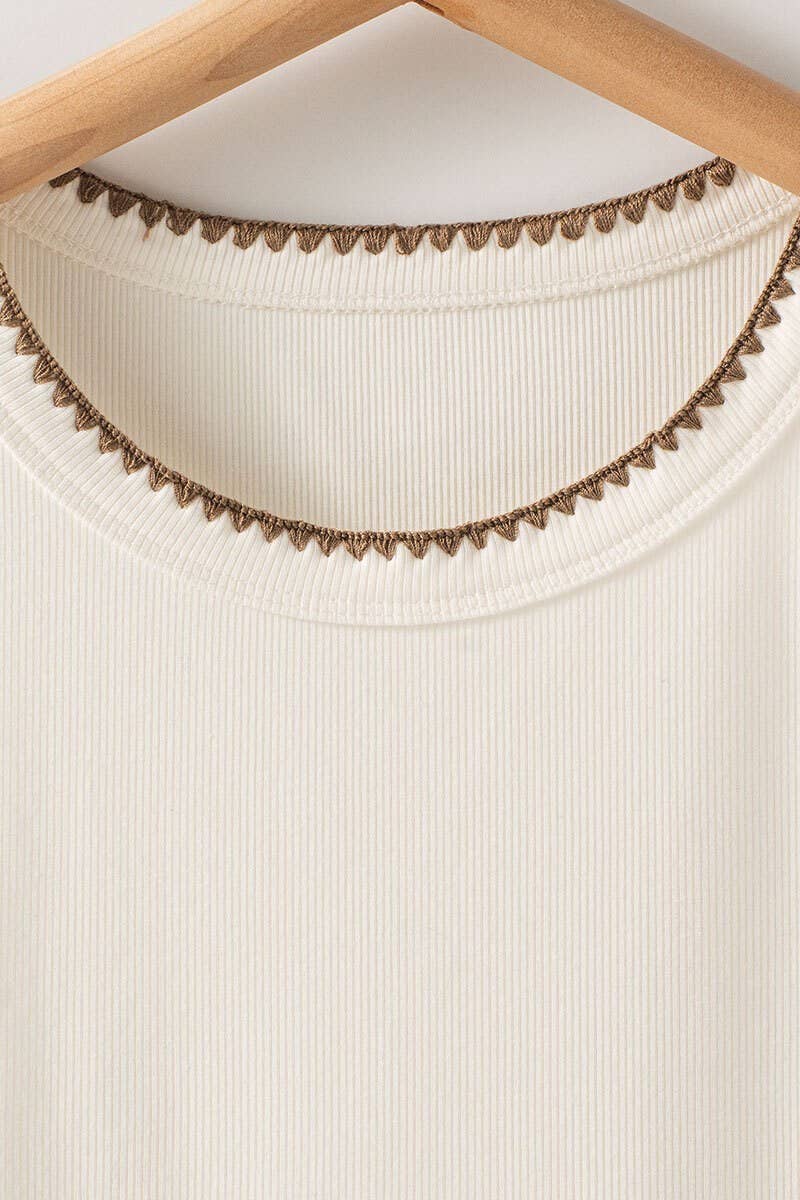 Ivory Sydney Structure Knit Tank Top, The Feathered Farmhouse