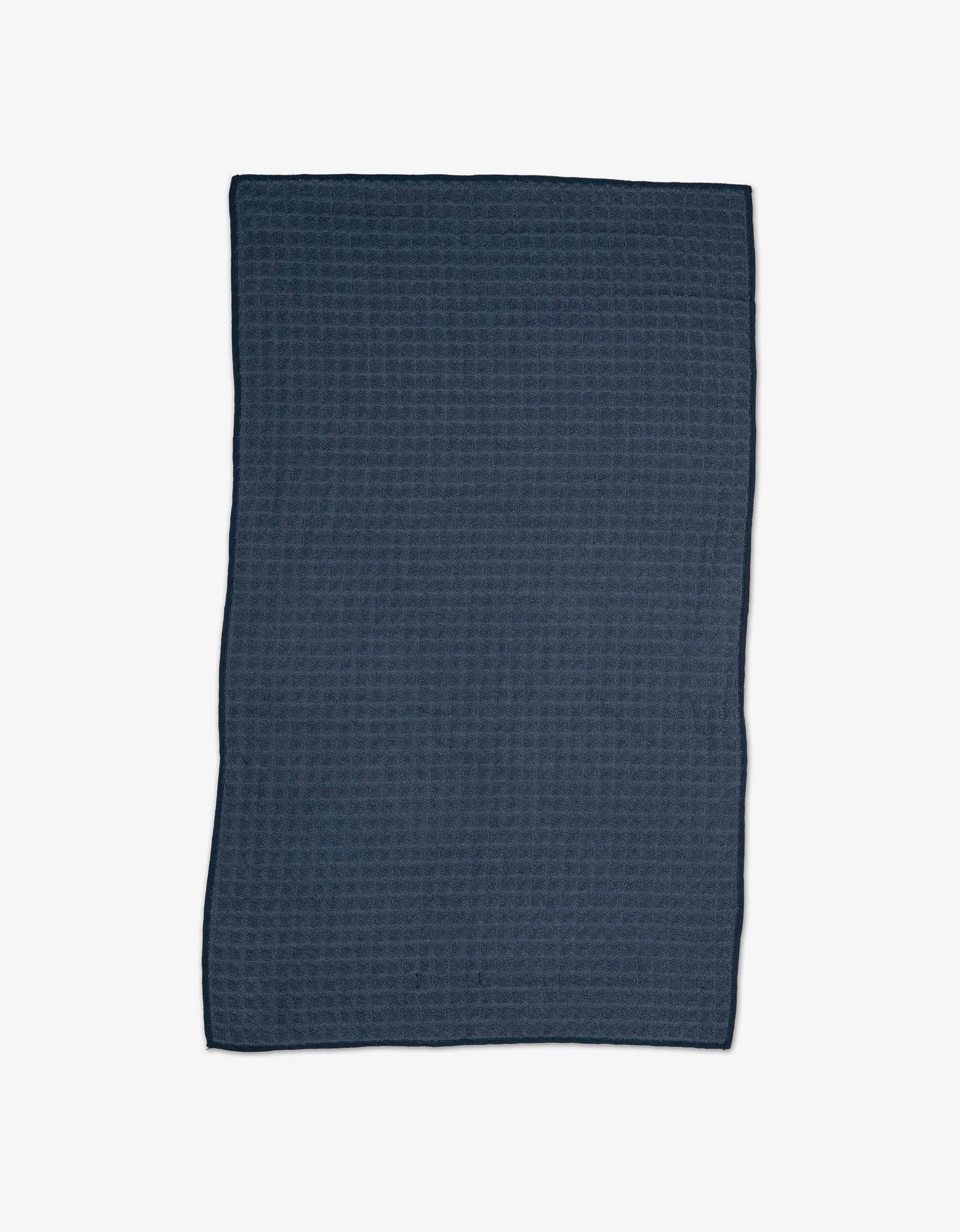 Midnight Blue Waffle Hand Towel, Feathered Farmhouse