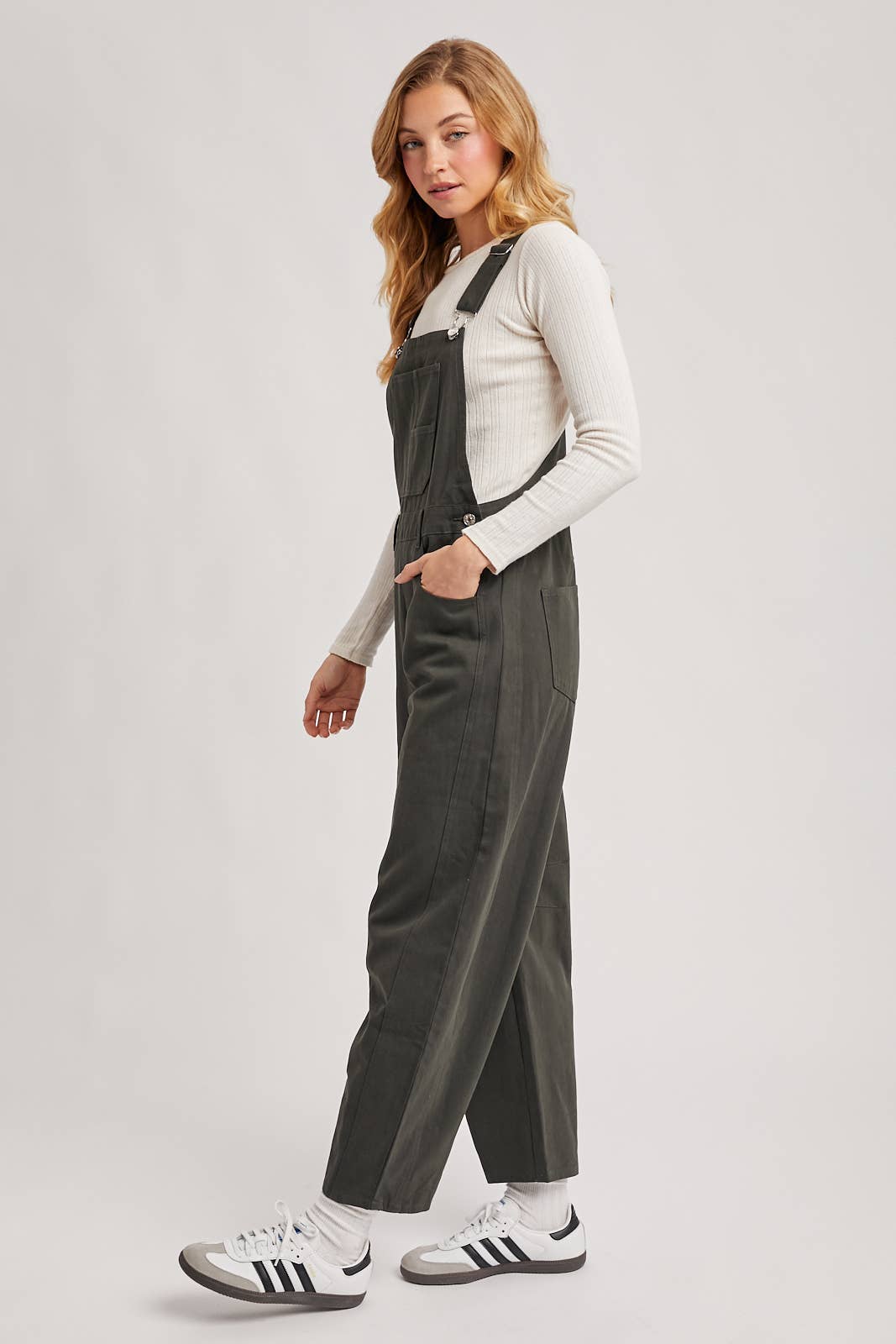 Barrel Overall Jumpsuit, Feathered Farmhouse