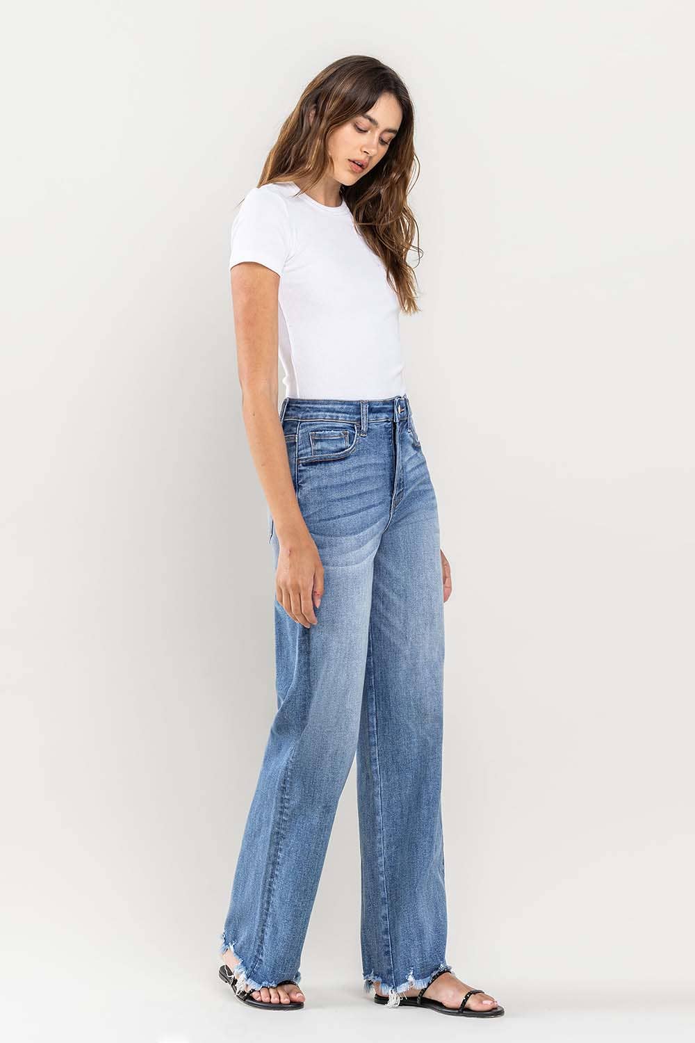 90's Vintage Super High Rise Loose Fit Jeans