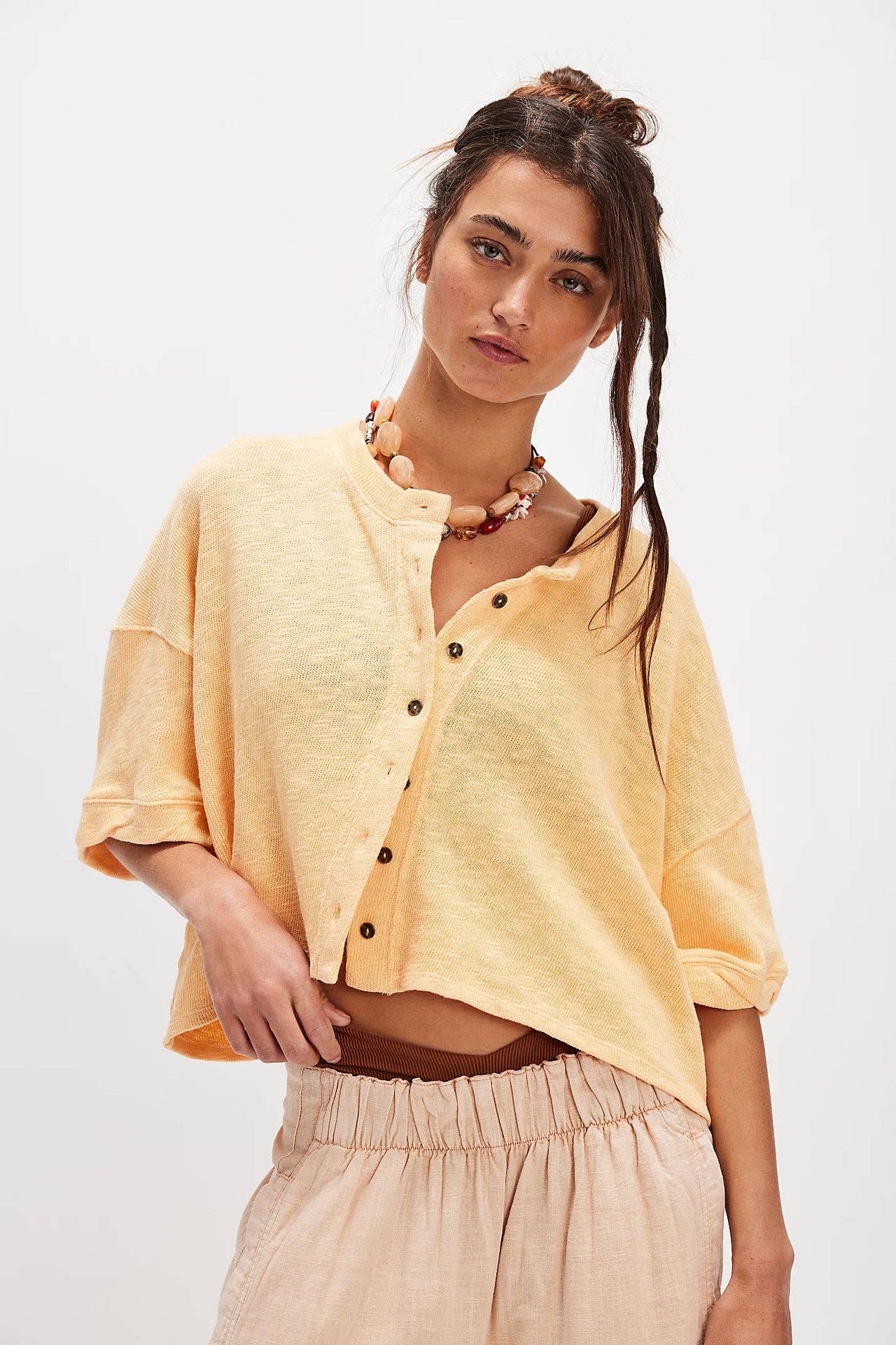 Emmie Midi Sleeves Knitted Cardigan